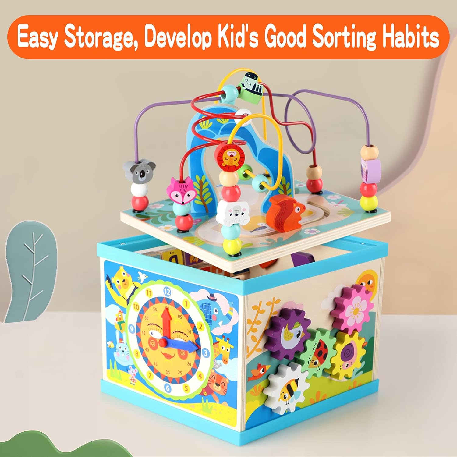 Qilay Wooden Activity Cubes