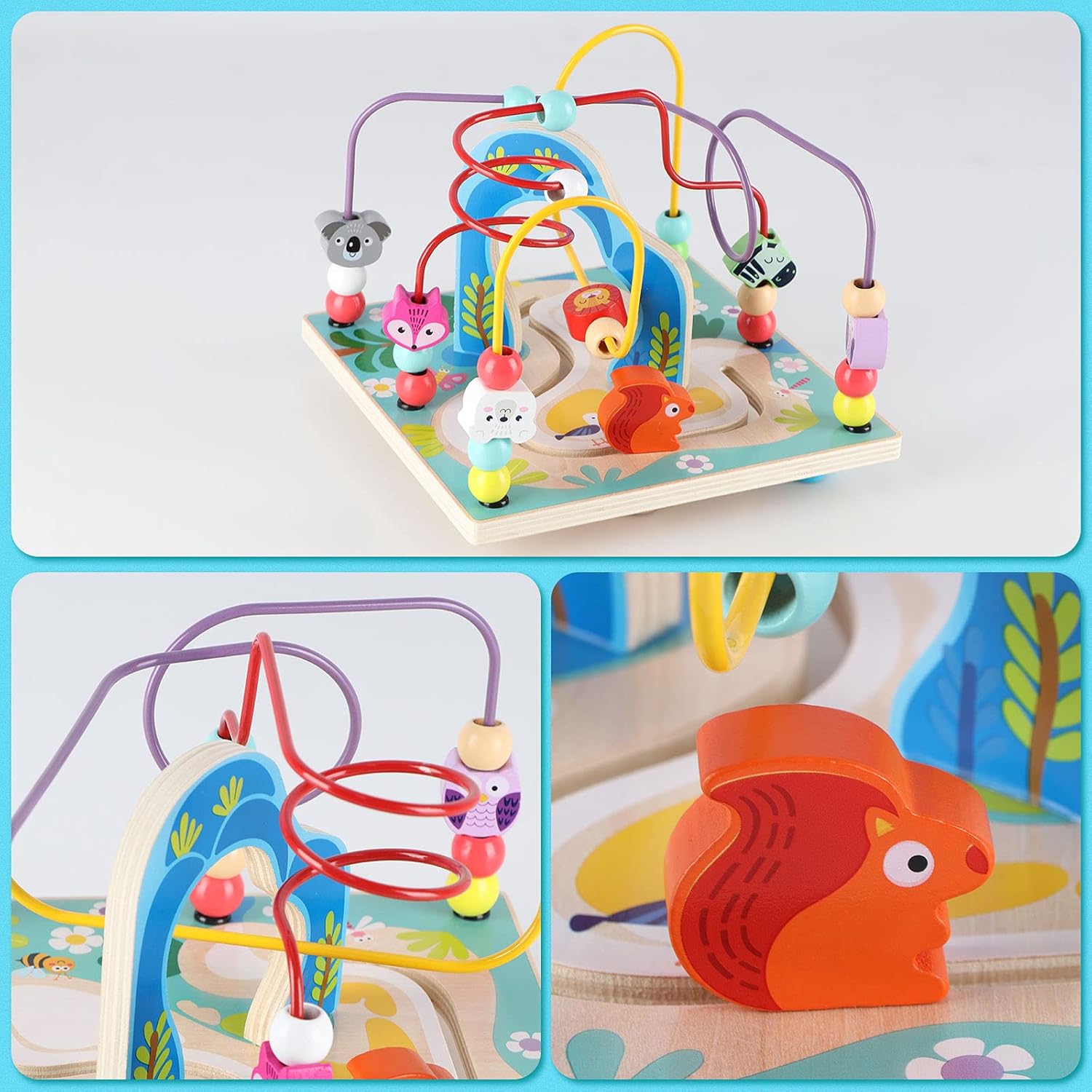 Qilay Wooden Activity Cubes