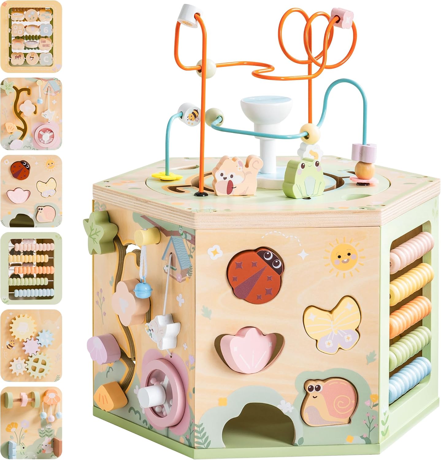 13 in 1 Wooden Activity Cubes