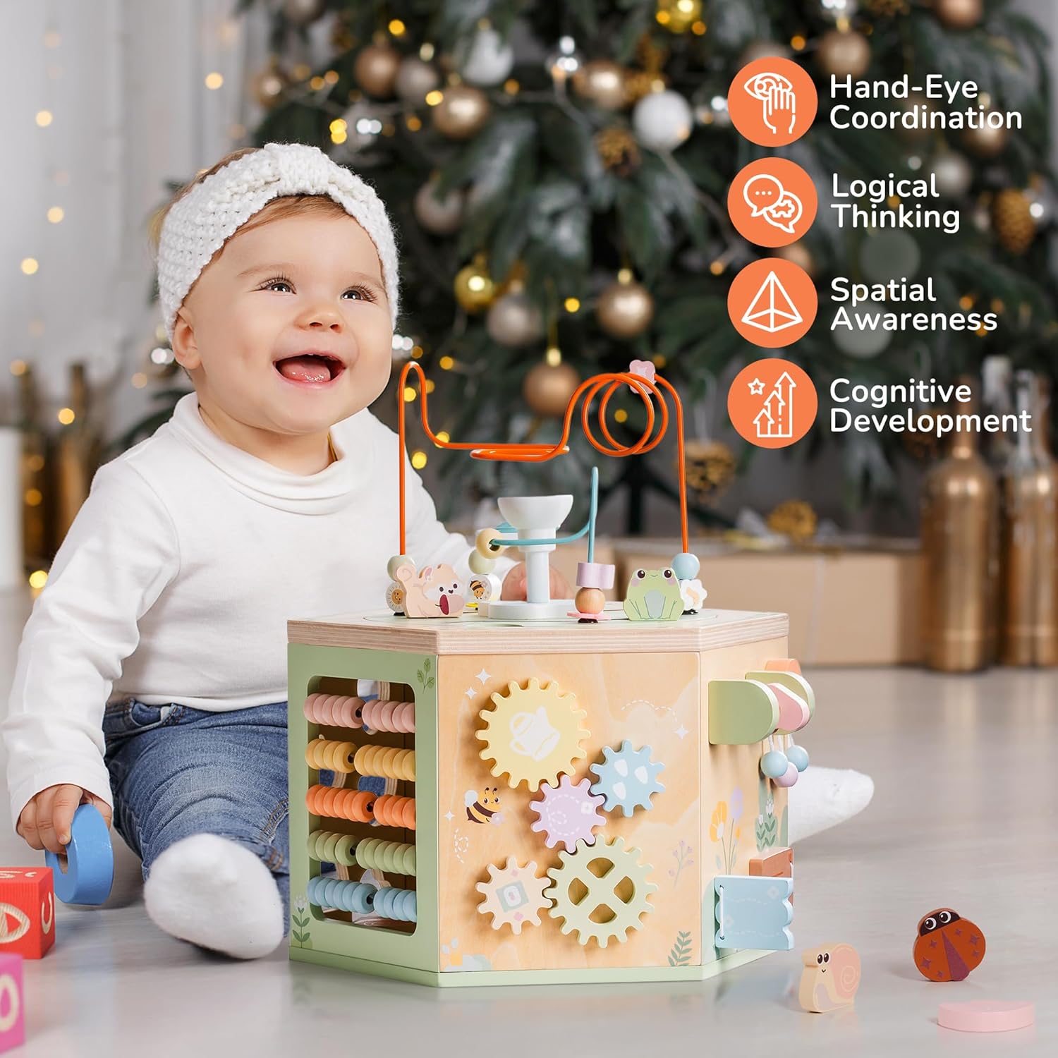 13 in 1 Wooden Activity Cubes