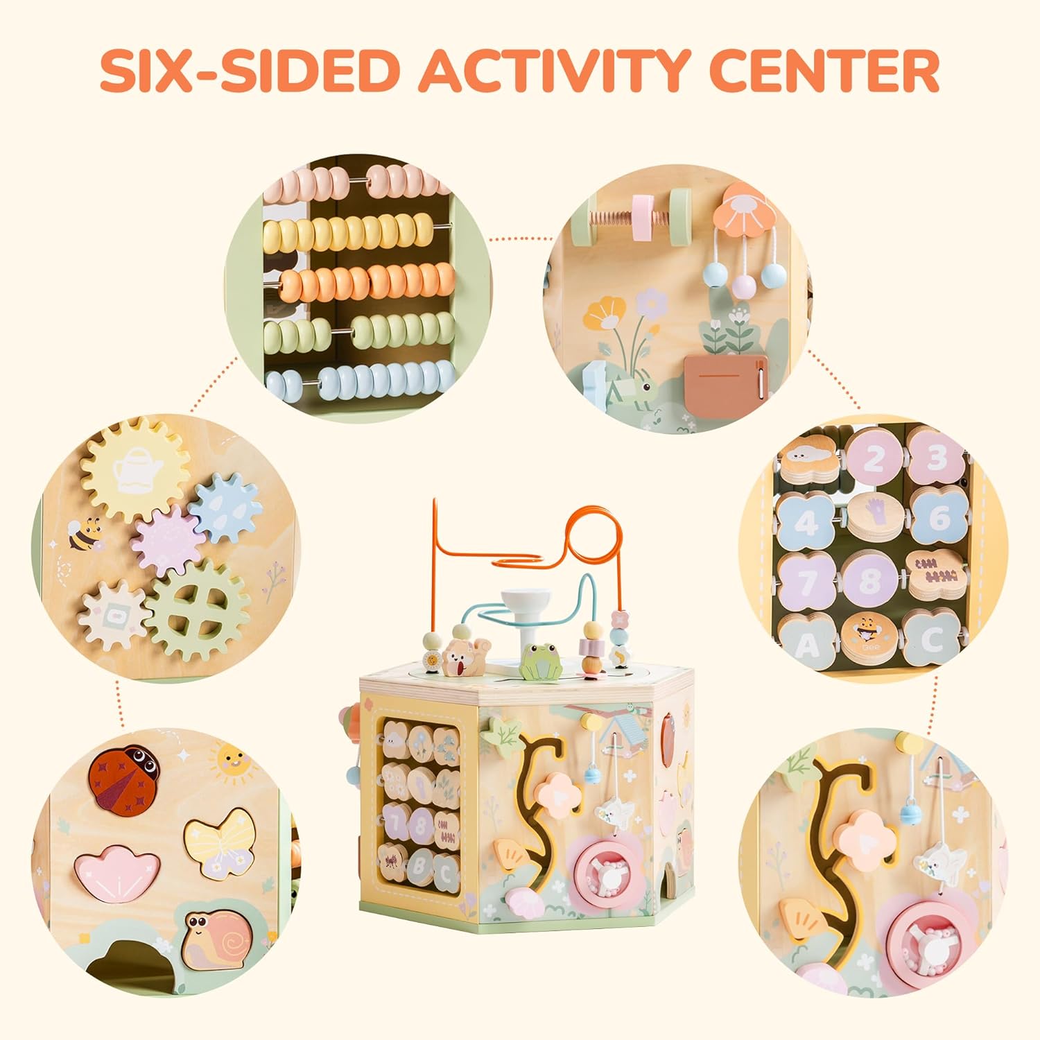 13 in 1 Wooden Activity Cubes