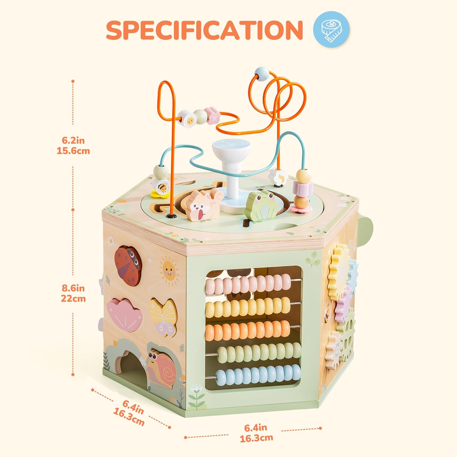 13 in 1 Wooden Activity Cubes