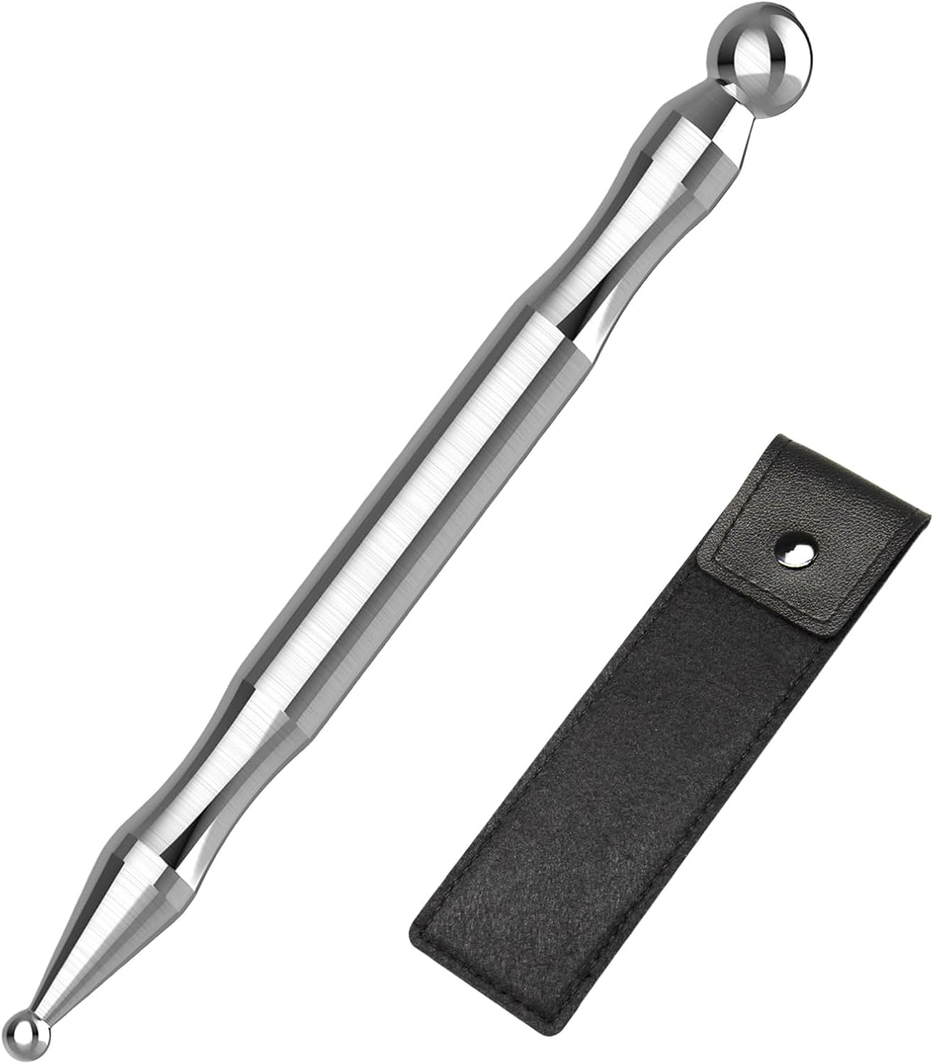 melonsun acupuncture pen - stainless steel manual needling pen - for full body deep tissue meridian pain and facial massage