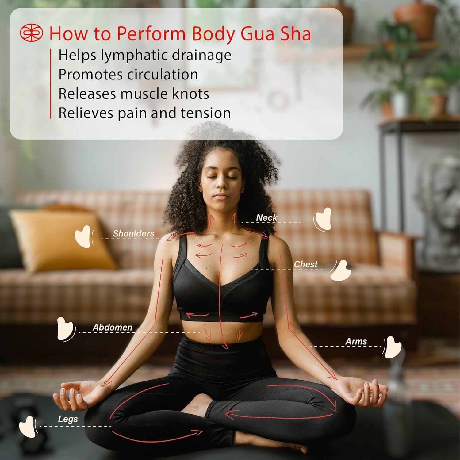 Rena Chris Stainless Steel Gua Sha and Acupuncture Pen | Manual Reflexology Tool for Muscle Tension and Pain Relief | Acupuncture Pen and Gua Sha Set with Reflexology Chart | Easy to Use