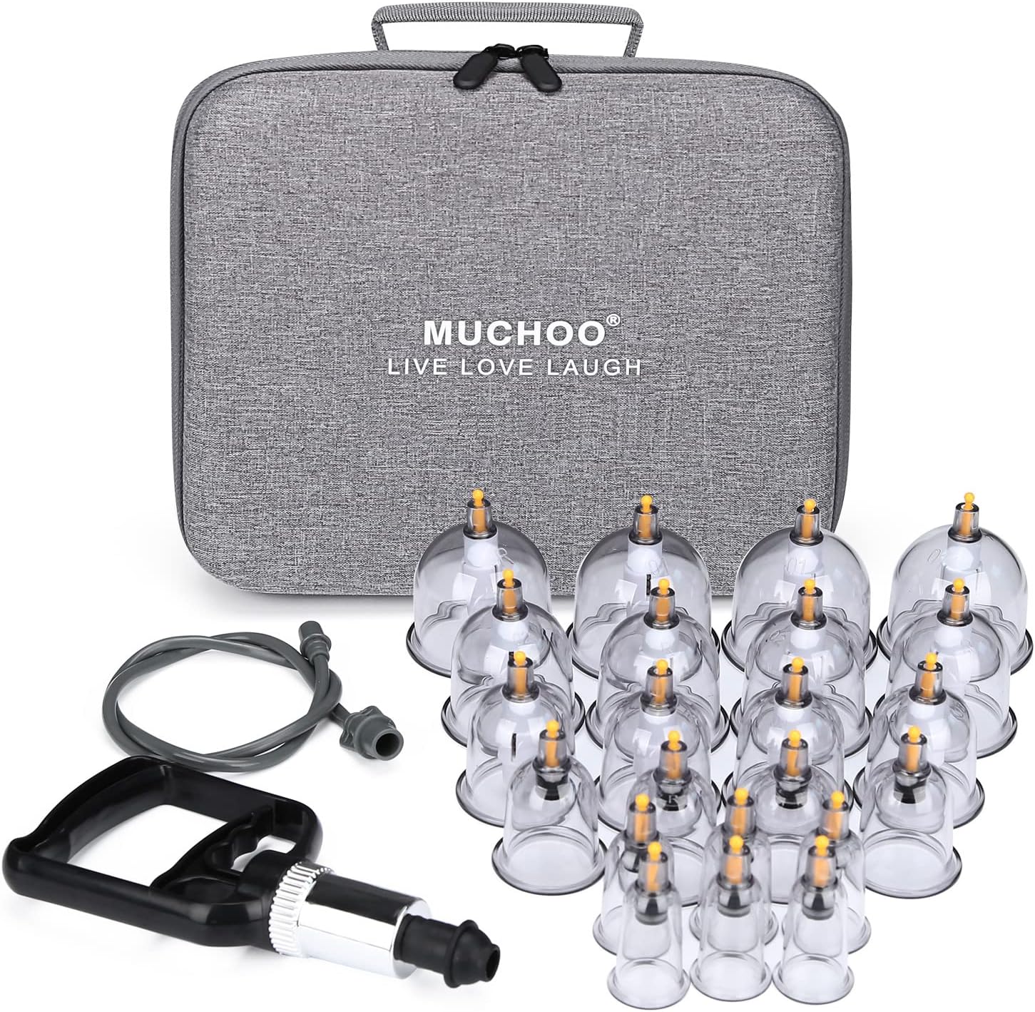 Cupping Kit Professional Chinese Acupuncture Cupping Therapy Kit Portable Suction Cup Hijama Cupping Kit with Vacuum Magnetic Pump Cellulite Cupping Massage Kit 22 Cups Travel Case