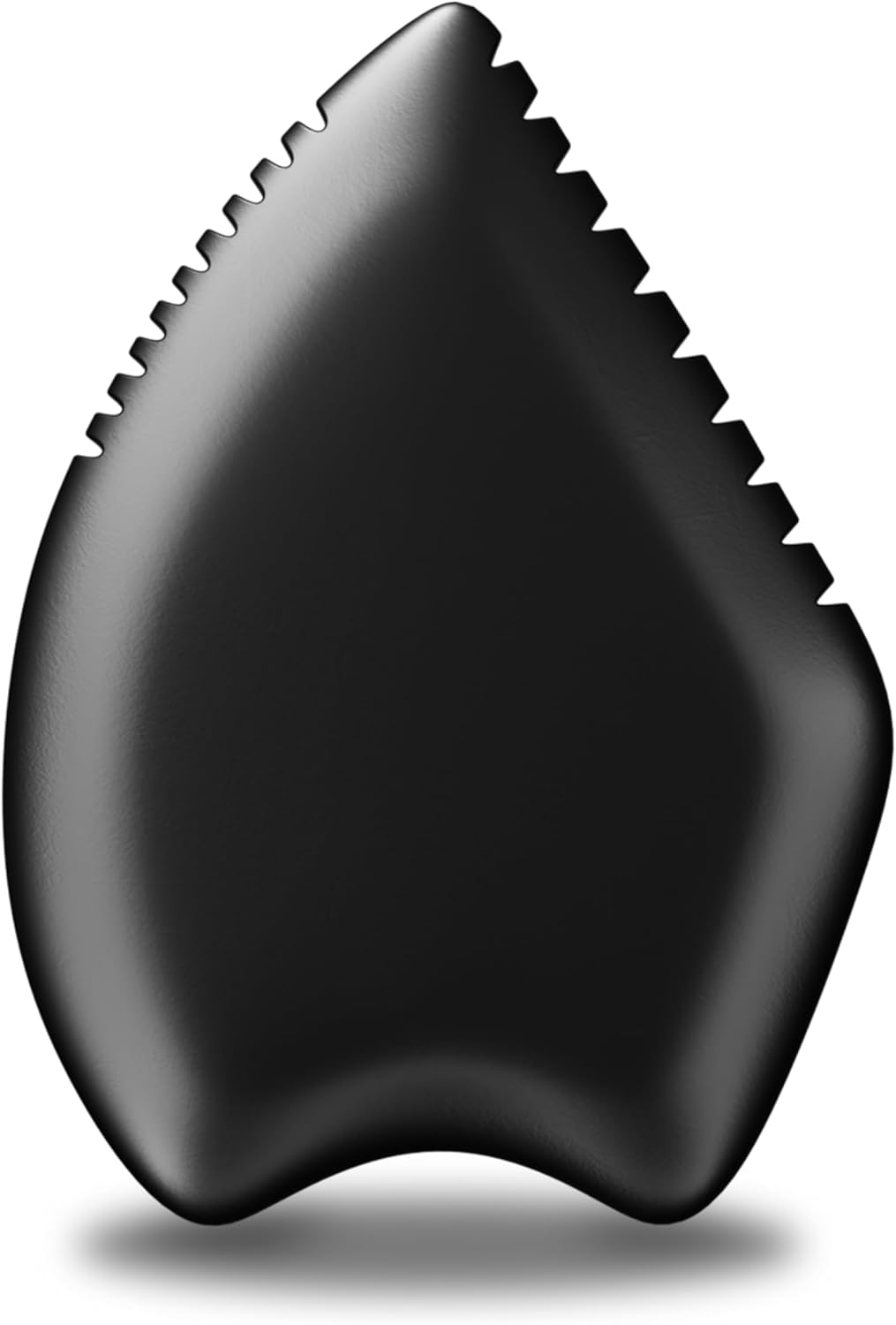 Gua Sha Facial Tool: Black Jade Stone Facial Scraping Tool | Natural Double Stone Body Massage Tool for Neck/Shoulder/Back/Legs