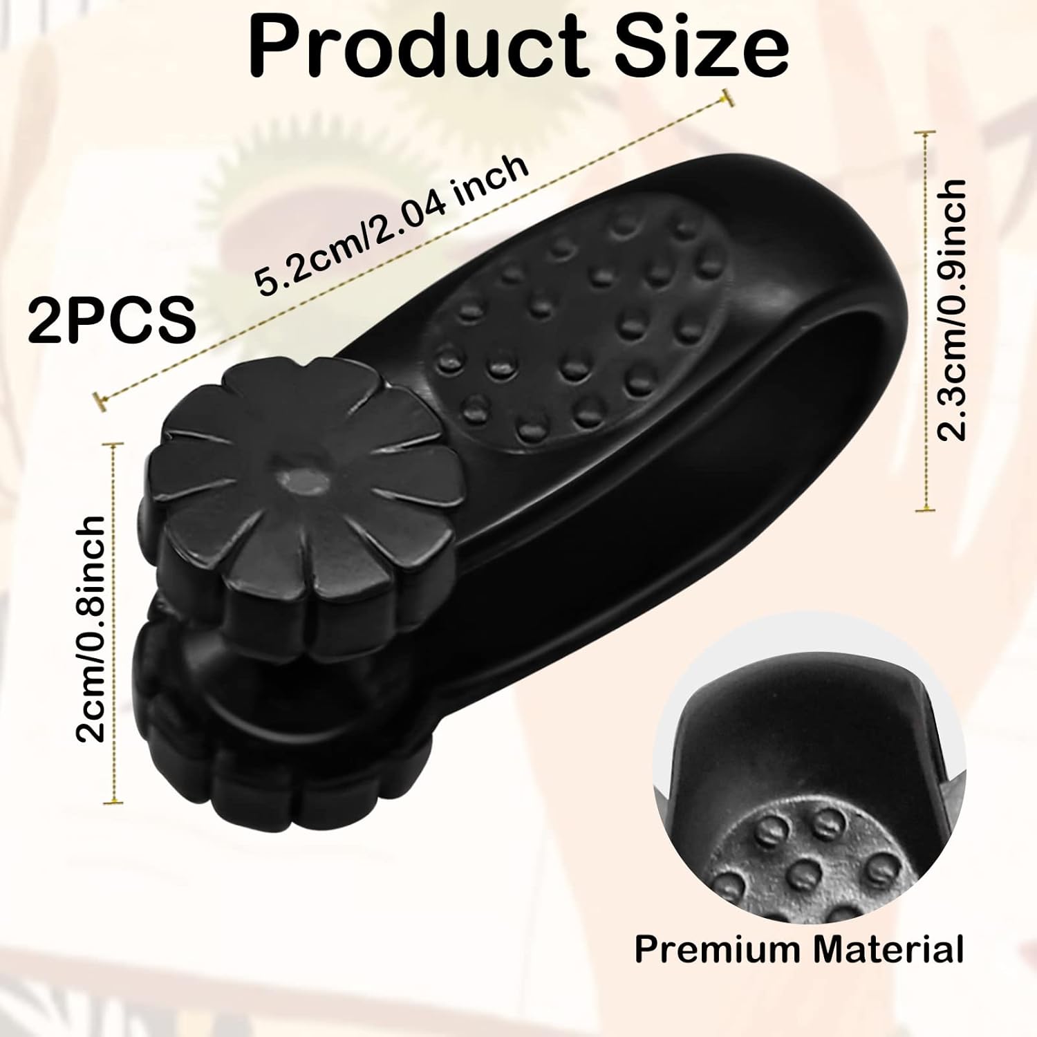 2 Piece Migraine Pressure Point Clip | Headache Relief Acupressure Hand Clip | LI4 Acupuncture Point Clip Tension and Anxiety Relief Device | Stress Relief | Acupuncture Relief