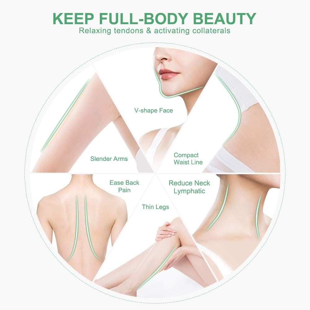 Gua sha massage tool | natural stone gua sha board | 4 pieces gua sha stone massage set for spa acupuncture physical therapy muscle knots facial care point therapy lymphatic drainage