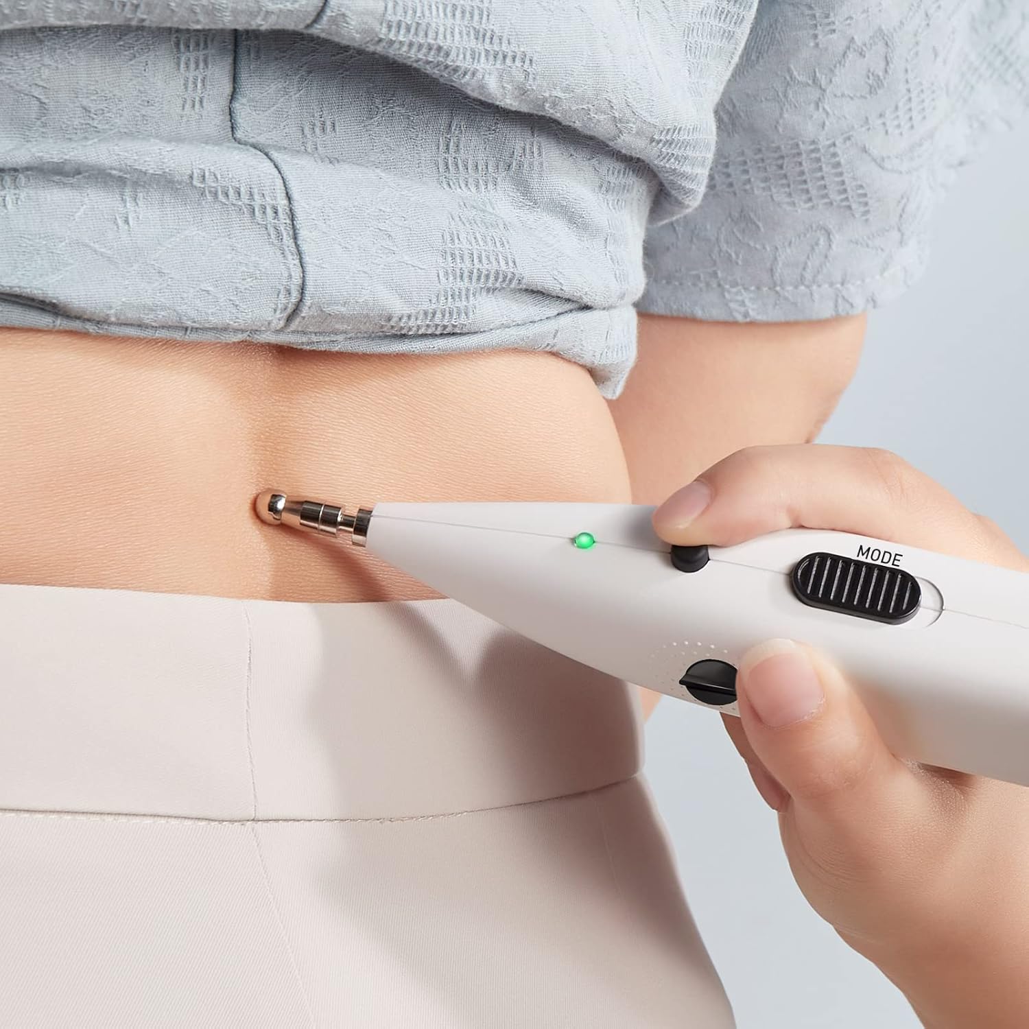 Electronic acupuncture pen rechargeable electric acupressure pen meridian detector excel ii lt stimulator acupoint automatic with 2 massage heads
