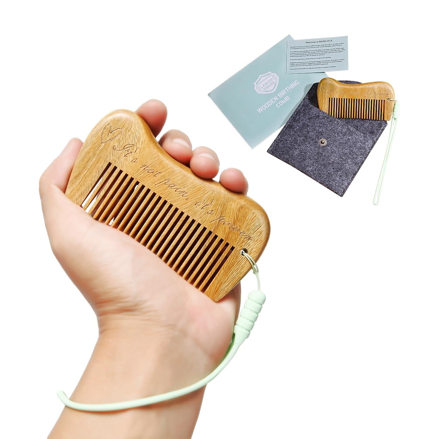 Labor/birth combs for labor and delivery necessities | natural pain relief | acupressure tools for pain management and anxiety