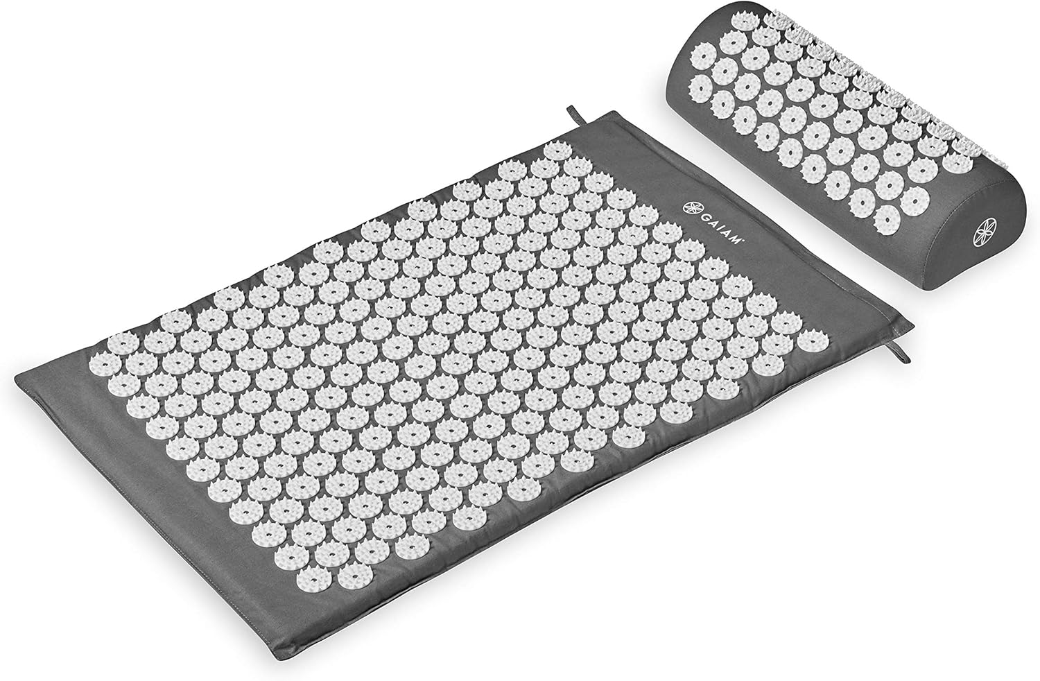 Acupuncture Massage Cushion and Pillow Set | Acupuncture Massage Cushion and Pillow | Relieve Sciatic Nerve | Muscle Tension | Fibromyalgia | Neck | Shoulder and Back Pain | Migraines and Headaches and Insomnia Gray