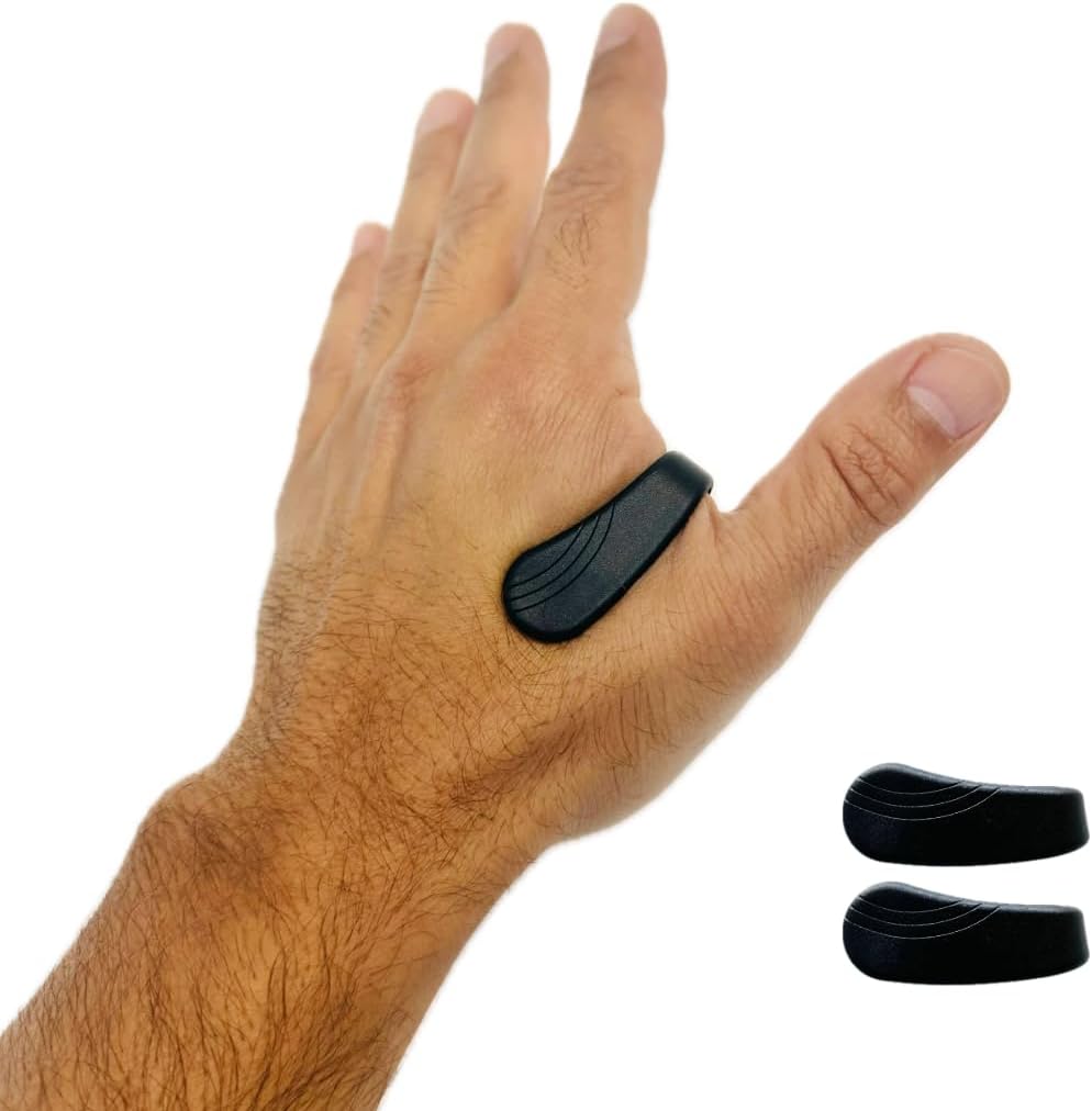 Hand Acupressure Relief Clip for Headaches and Migraines - Anxiety and Stress Relief Device (Black)