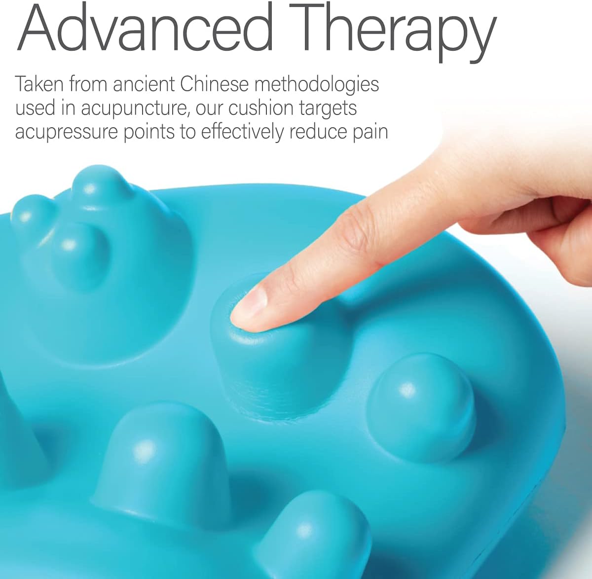 Acupressure Neck Pain Relief Cushion | Cervical Traction Devices and Acupressure Cushions for Muscle Tension and Relaxation | Helps Relieve Neck and Shoulder Pain | FSA and HSA Eligible | Blue