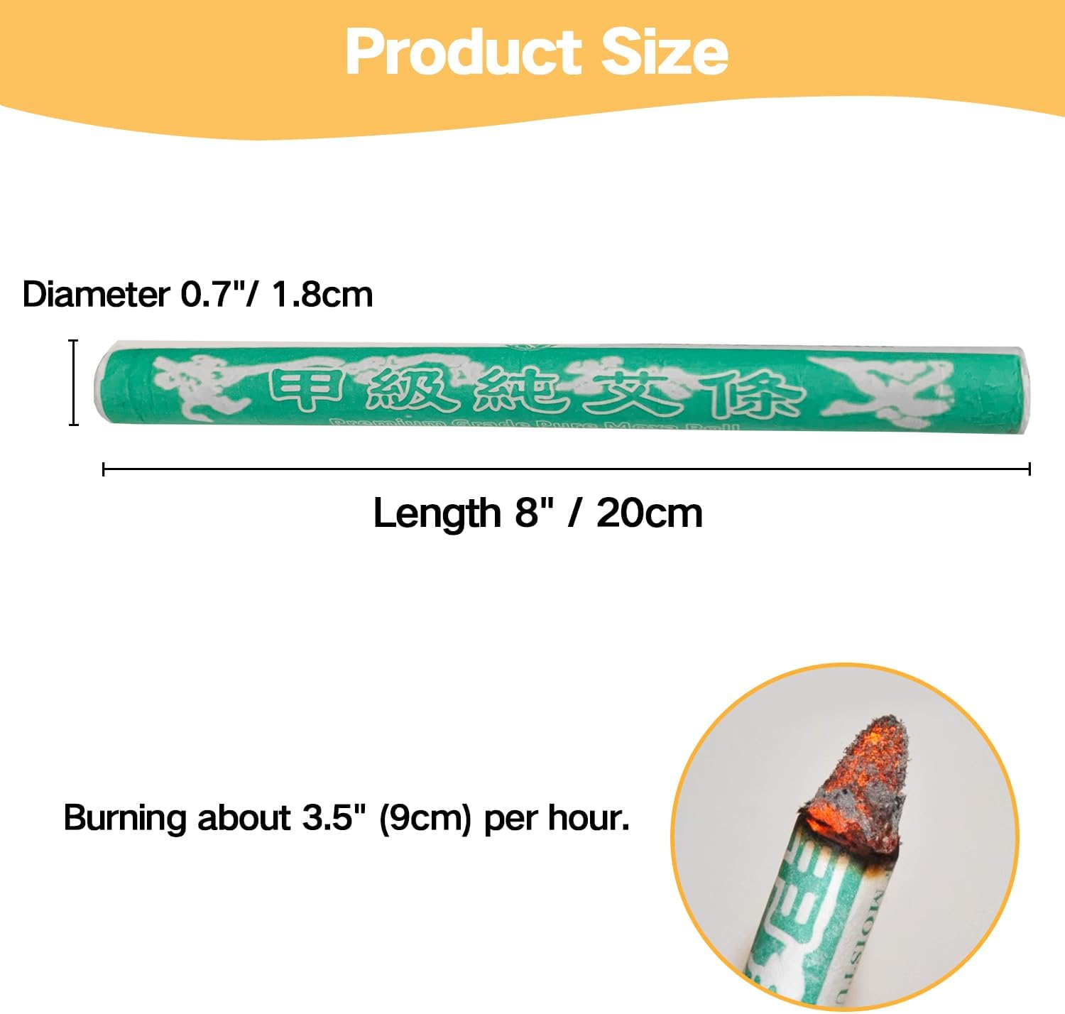 Pure Matcha Rolls,30 Rolls Handmade Mild Mugwort Sticks,Natural Matcha Cone For Waist Neck Knees Back Acupuncture,Ai Jiu