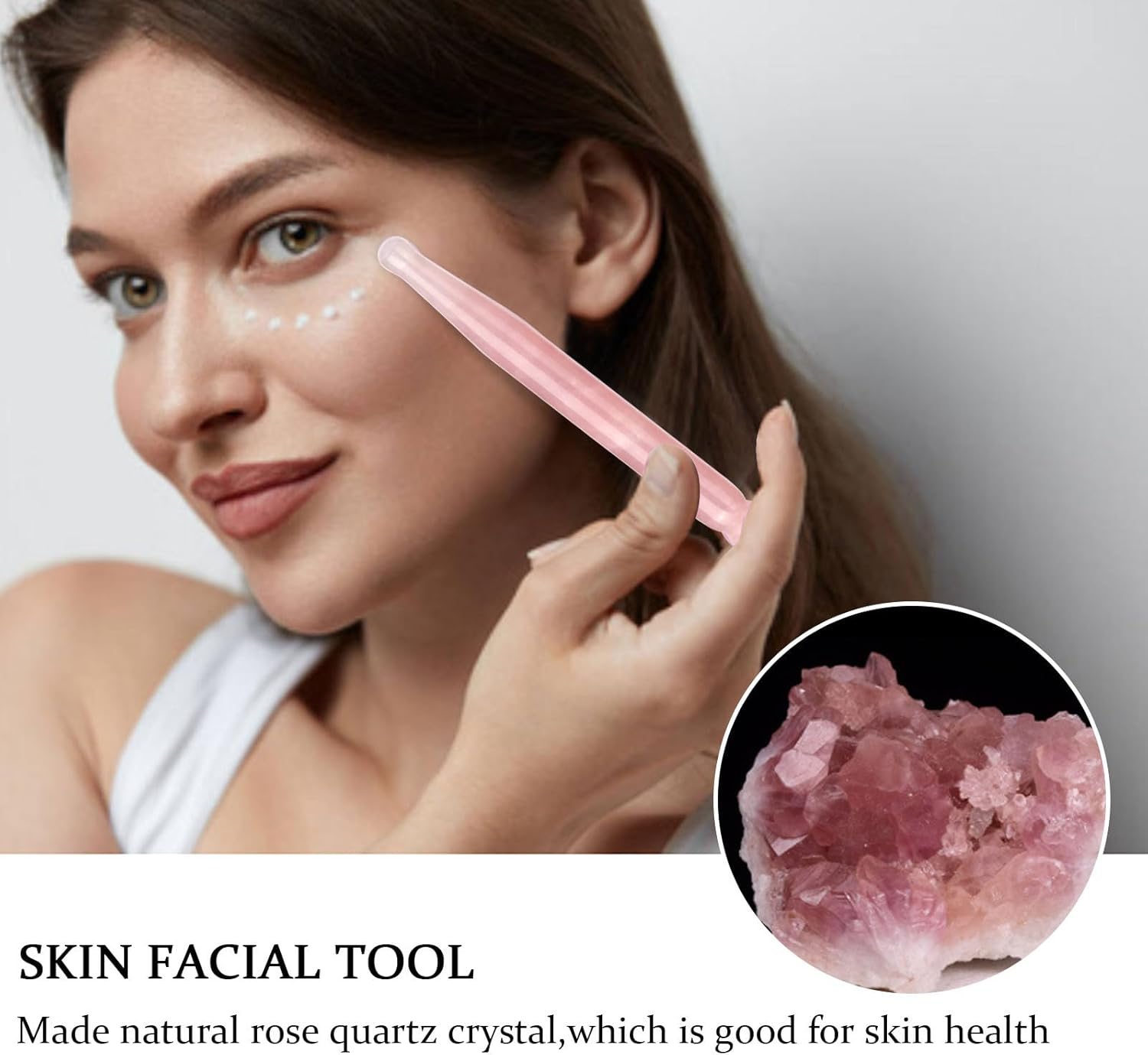 Eye Cream Applicator,Eye Massage Stick,Acupuncture Pen Facial Points Care Relaxing Gua Sha Treatment Tools For Women For Facial Massager,Reduce Puffiness Wrinkles