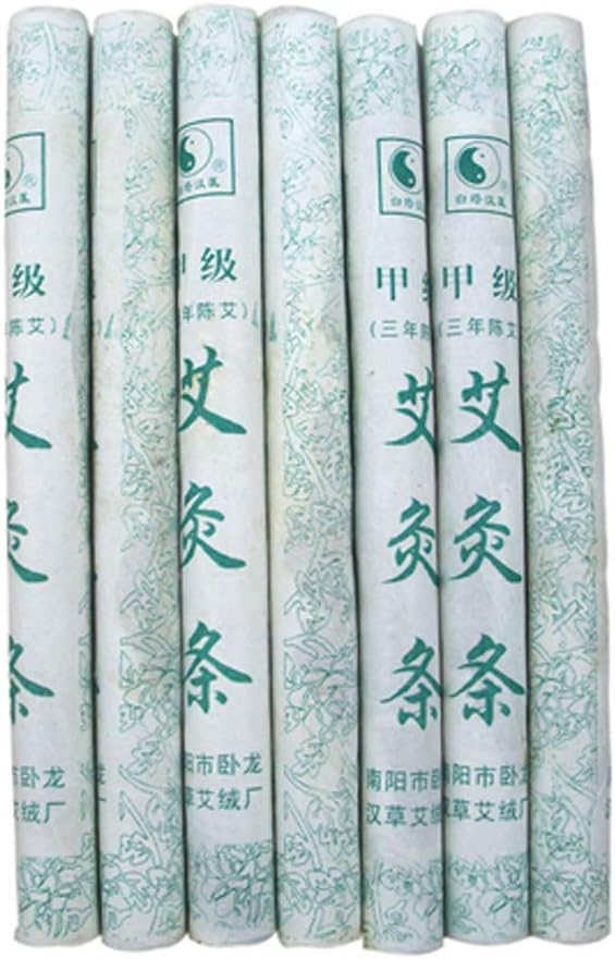 Moxa Sticks Natural Mugwort Rolls Handmade 3 Years Pure Mugwort Wood for Bug Control (10 per box)