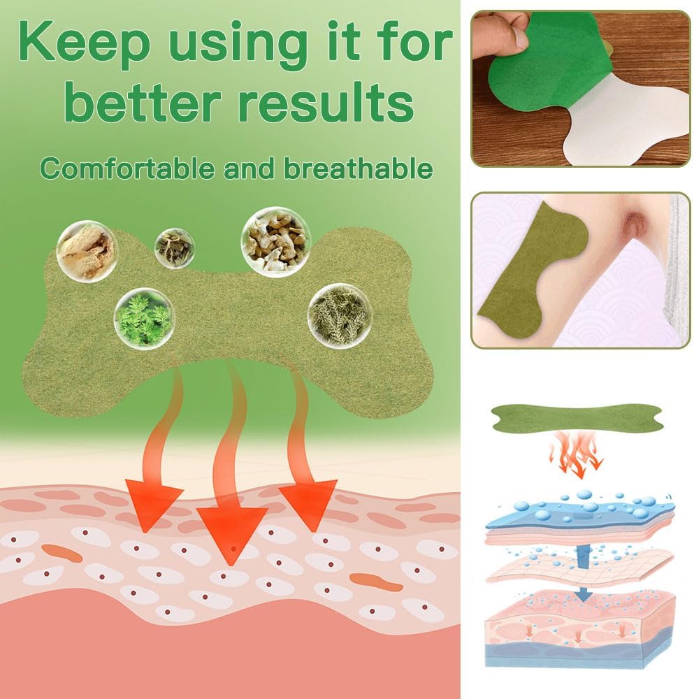 Valid 24 pcs/box Mugwort Patches/Patches - Worms Stickers Natural Herbal Patches/Patches for Arms and LegsNatural Herbal Arm Patches for Women and Men (24)