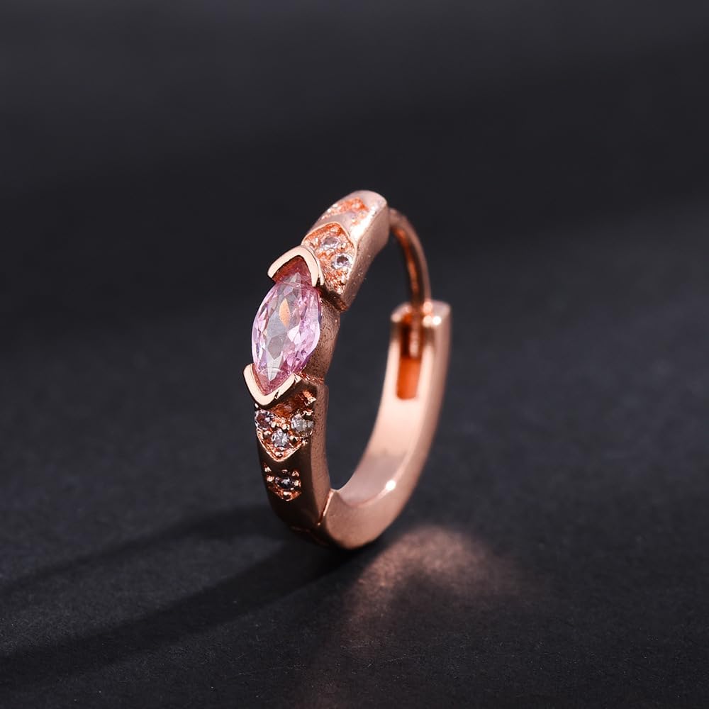 Lymphatic Drainage Slimming Hoop Earrings,Titanium Ion Lymphvity Germanium Earrings Acupuncture Treatment Hoops Moissanite Earrings Women Men Jewelry