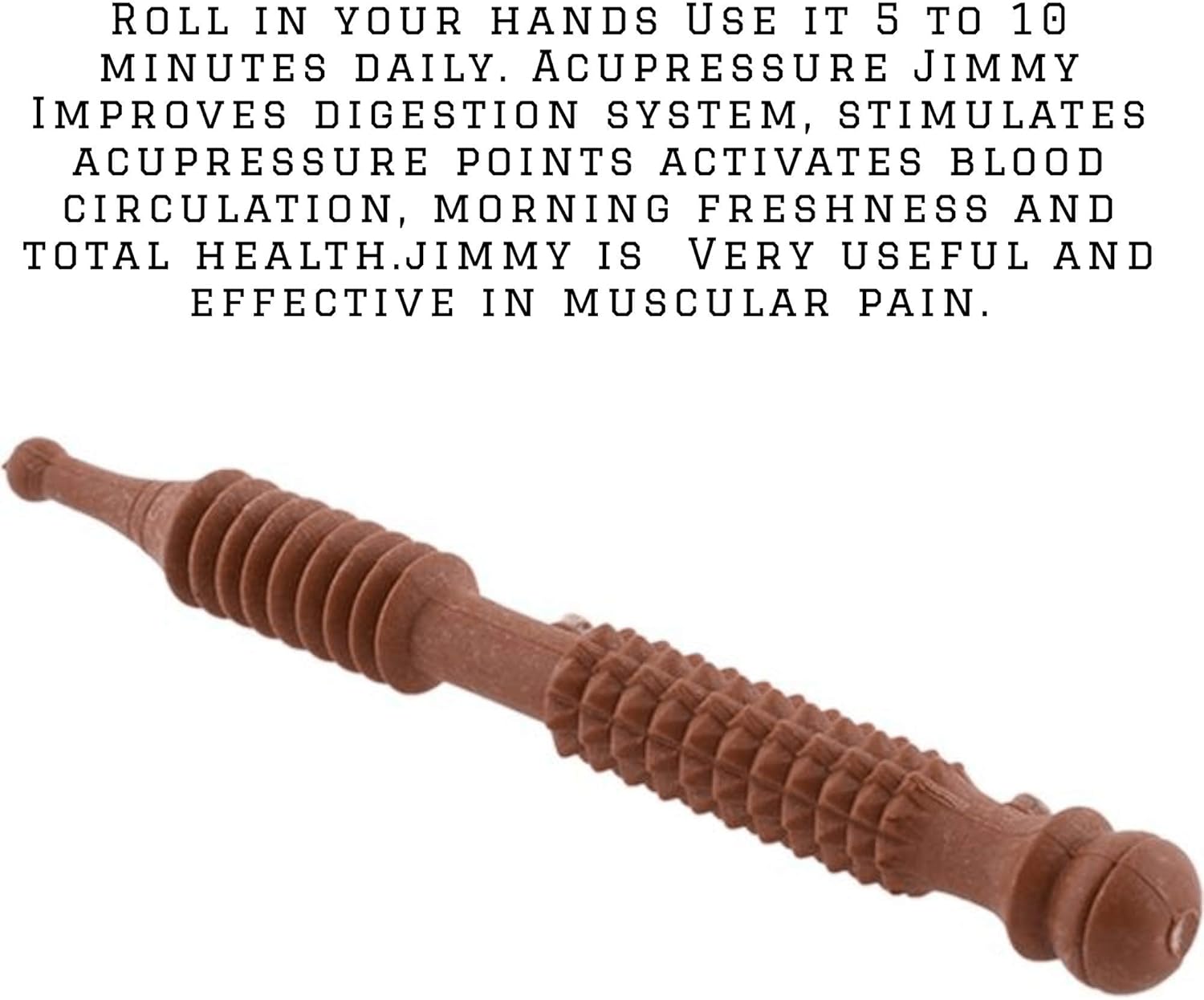Acupressure Finger Palm Massager Combo Kit ~ Sujok Ring | Sujok Power Ball | K-Roll | Sujok Thumbs | Wooden Jimmy with Reflexology Chart (Hand/Feet) Relieve Stress
