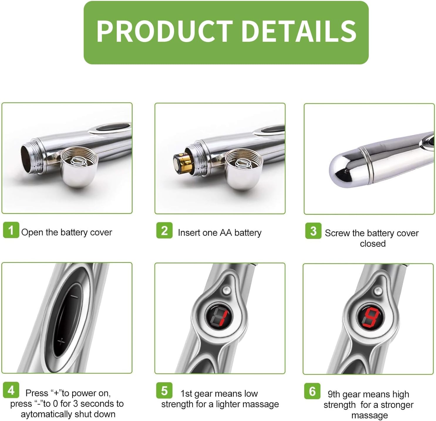 Acupuncture Pen | Electronic Acupuncture Pen Therapy | Energy Massage Tool for Men and Women (5 in 1)