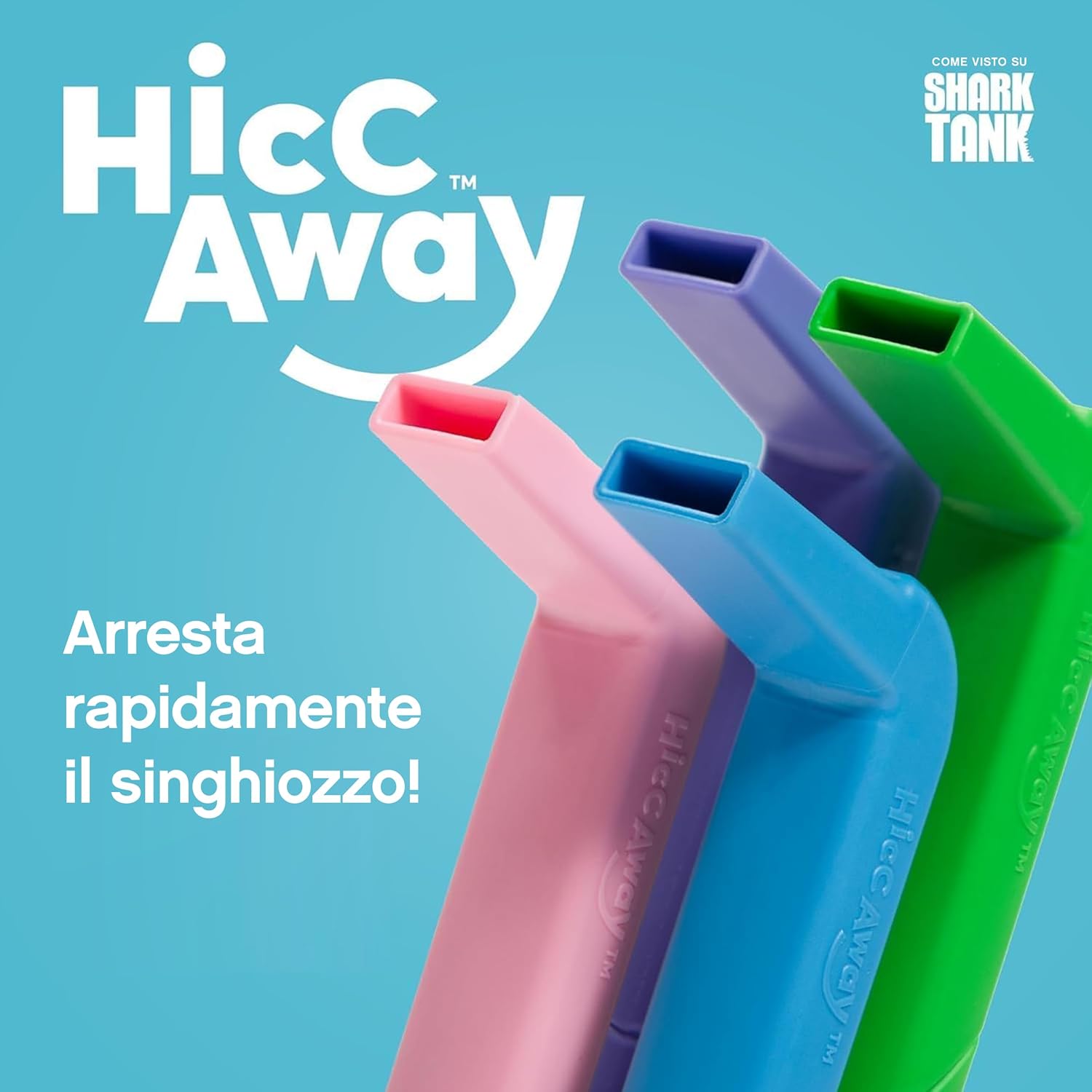 Hiccup Straws - Stops hiccups naturally and quickly - As seen on Shark Tank - Clinically proven to provide relief for all ages | children and adults - Safe | lightweight | reusable purple 2-piece set