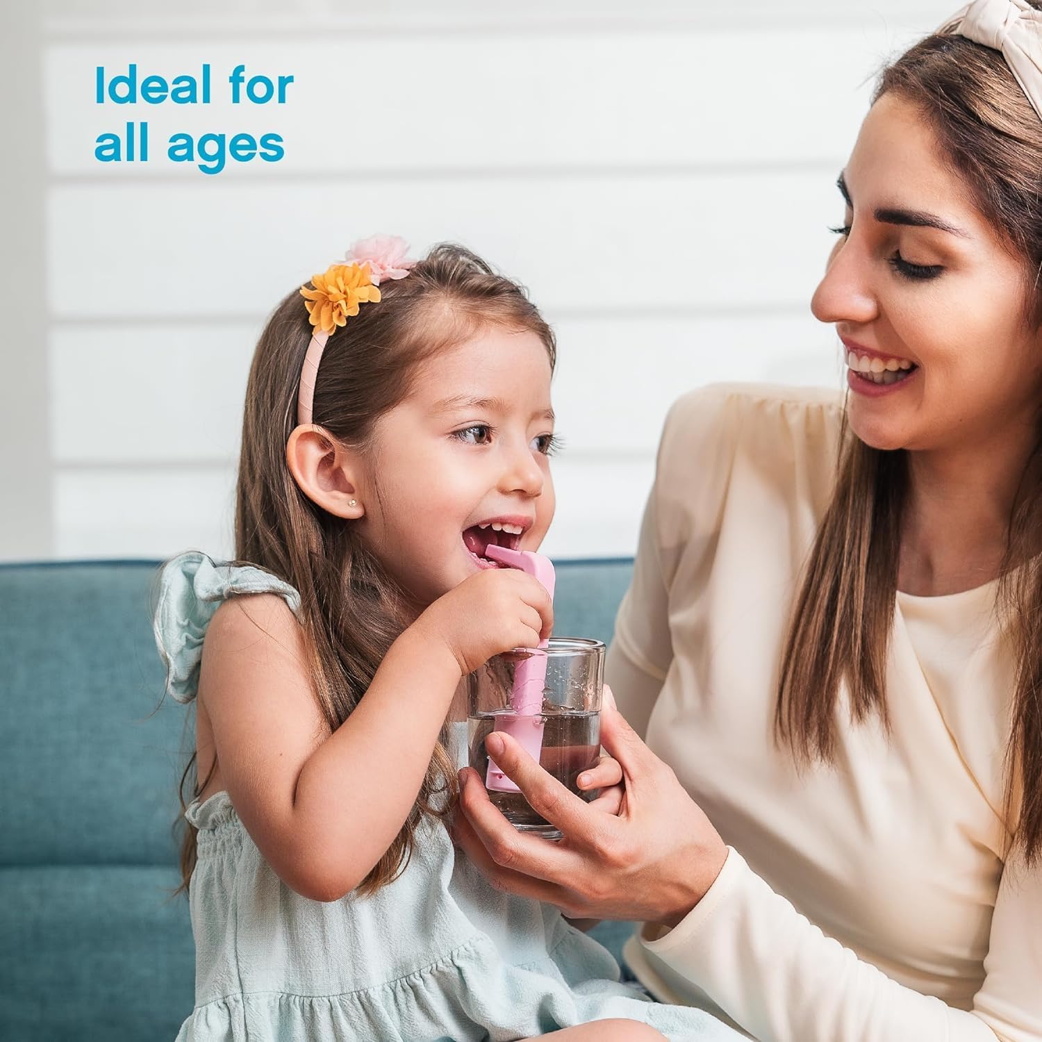 Hiccup Straws - stops hiccups naturally and quickly - as seen on Shark Tank - clinically proven to work for all ages | children and adultsHome Pack of 4 Blue | Pink | Green | Purple