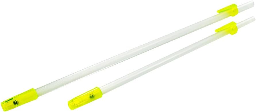 One-way drinking straws pair