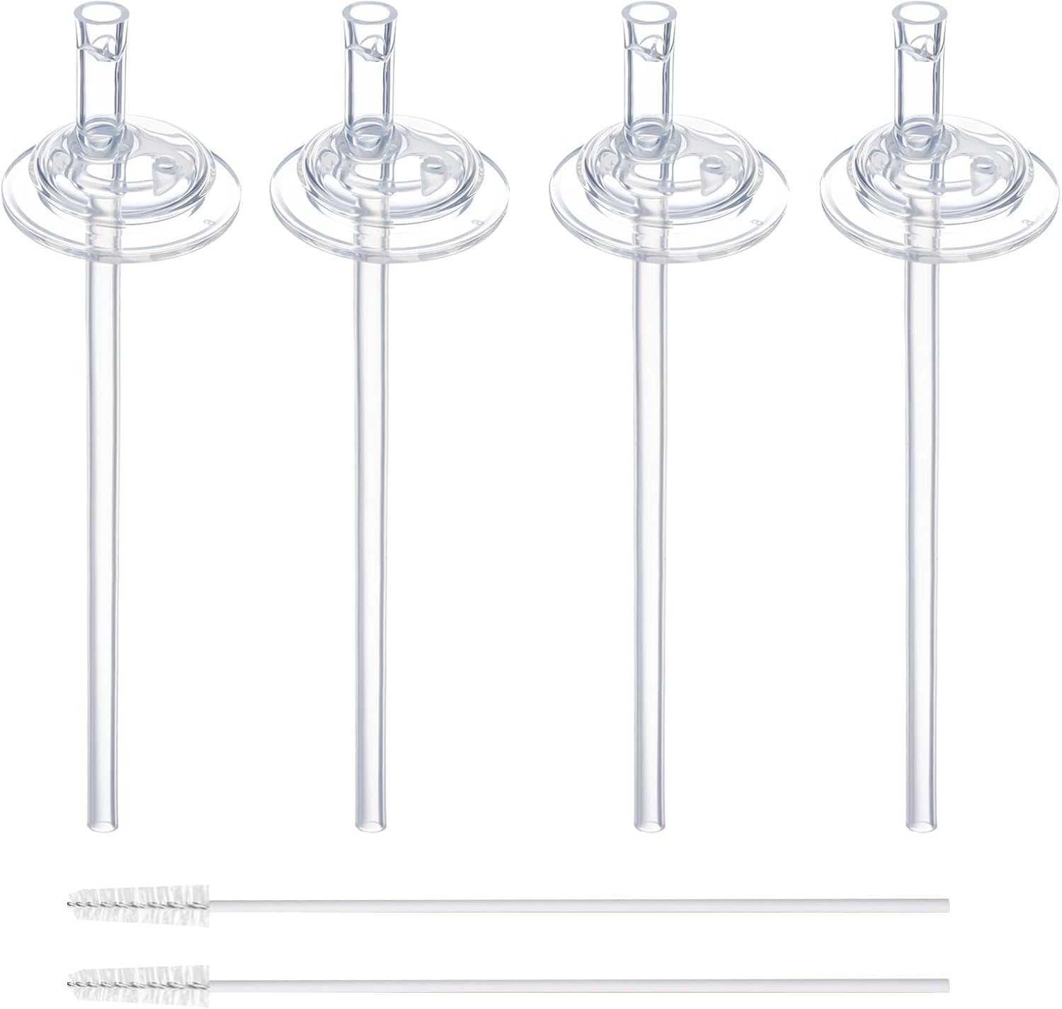 4 Replacement Straws for Grosmimi Stage 2 with Straw Brush