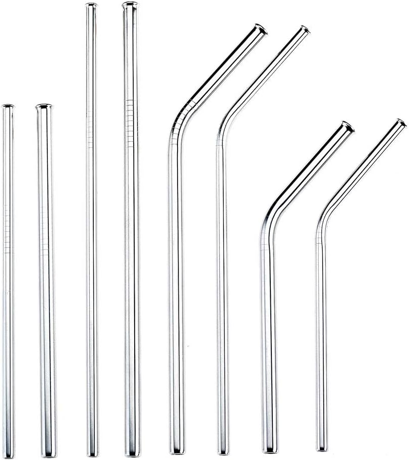 Stainless Steel Straws | 8 1/2 Inch | 5/16 Inch Diameter | Straight