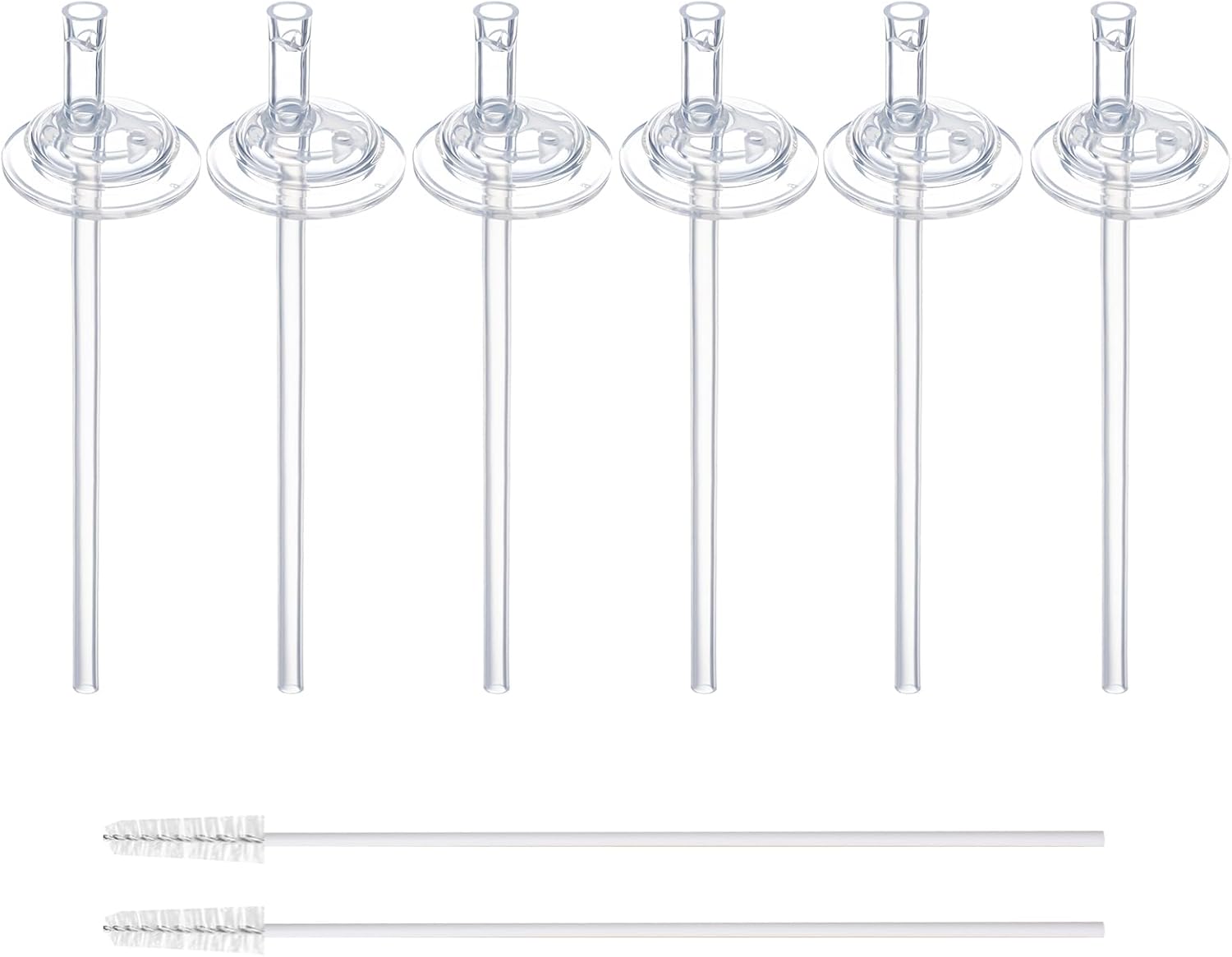 6 Replacement Straws for Grosmimi Stage 2 with Straw Brush