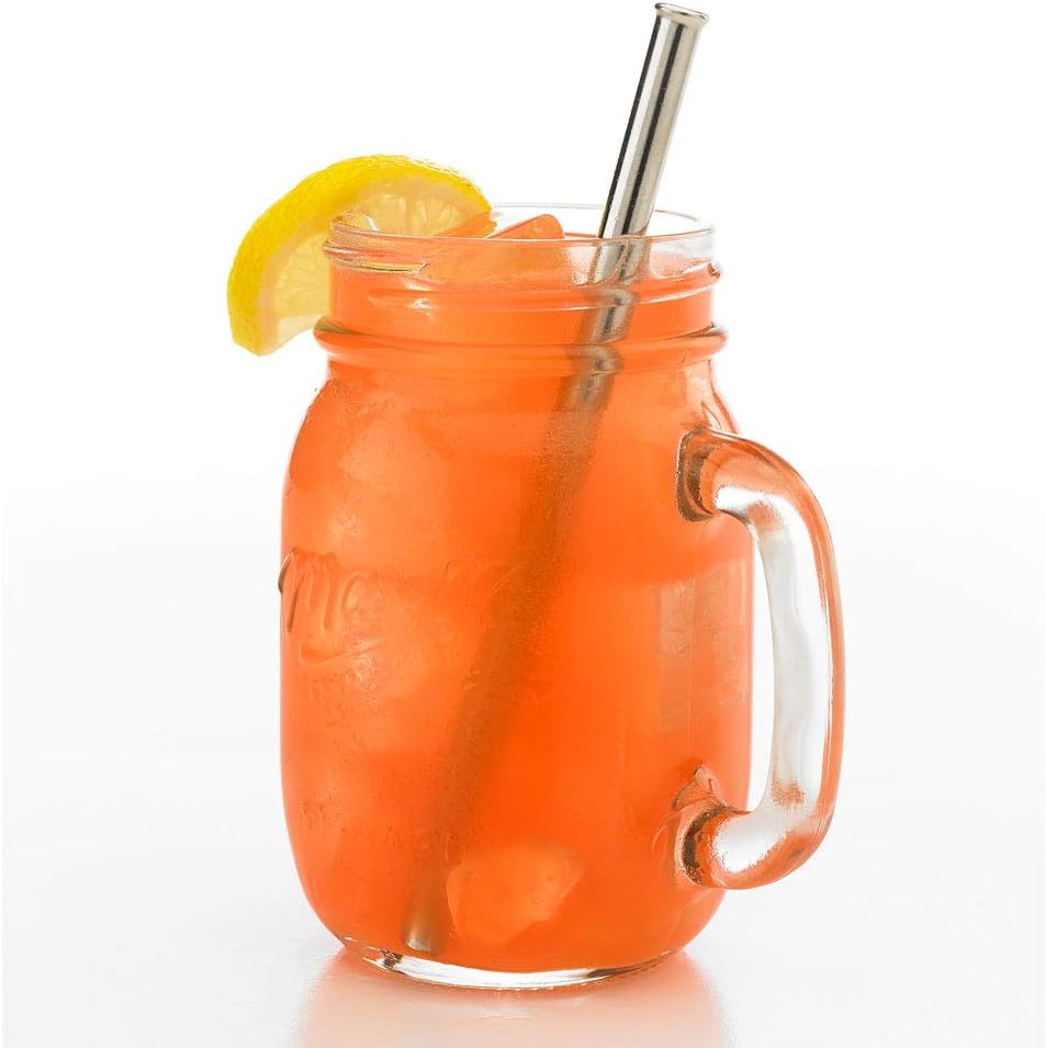 Stainless Steel Straw | 6 1/2" | 5/16" Diam. | Straight (Pack of 2)
