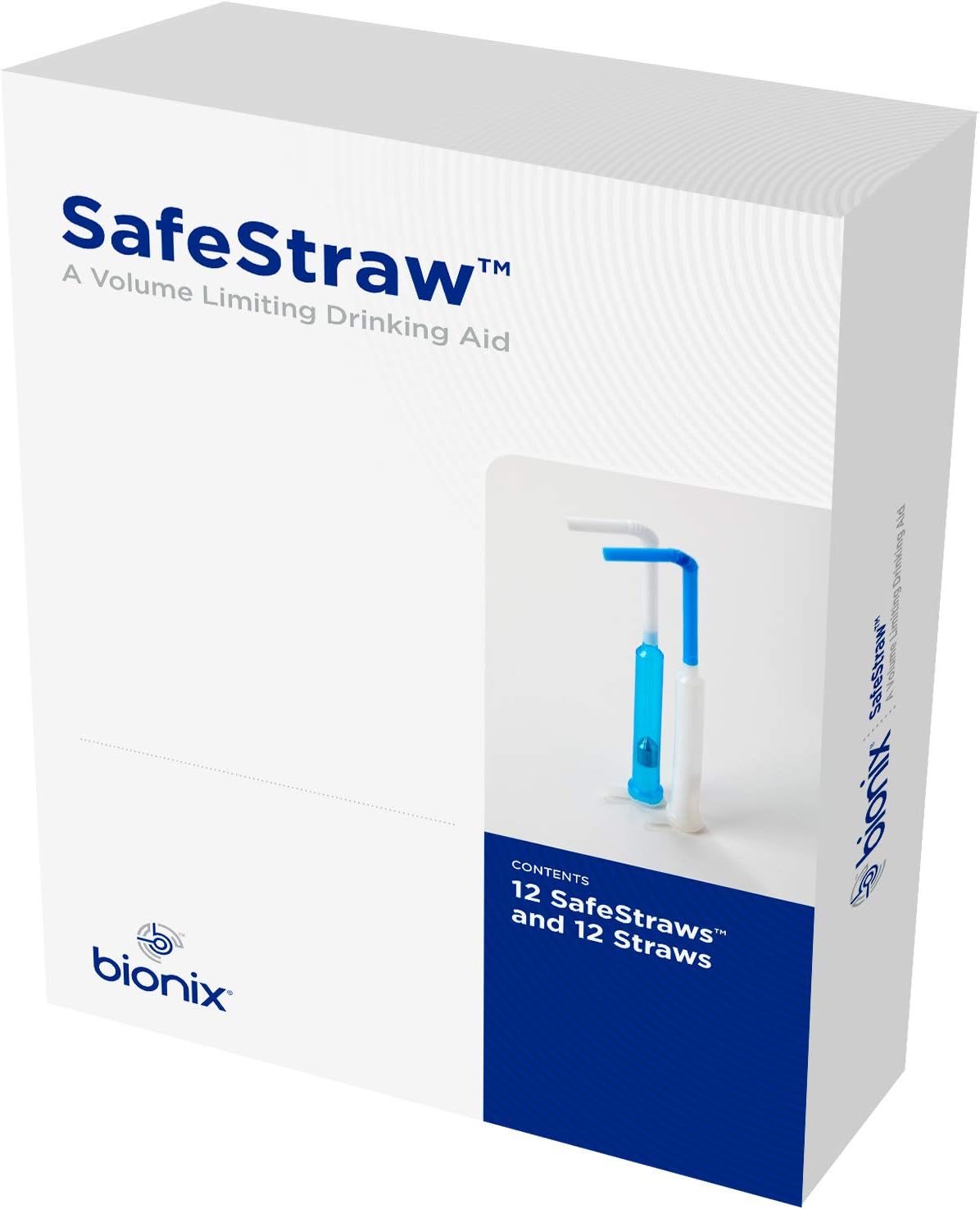 Health at Home Safestraw Drinking Aid for Thin Liquids, White