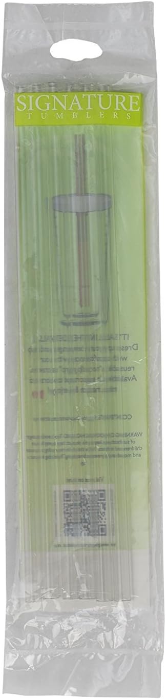 Signature roller reusable thick-wall straw | clear