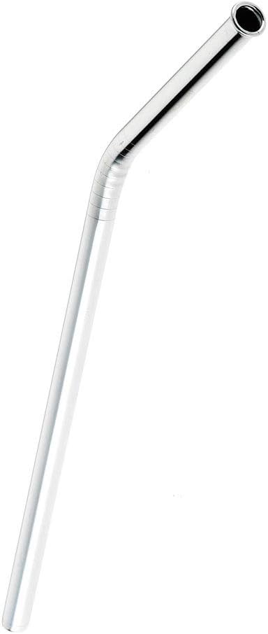 Stainless Steel Straw | 6 1/2" | 1/4" Diam. | Curved (Pack of 2)
