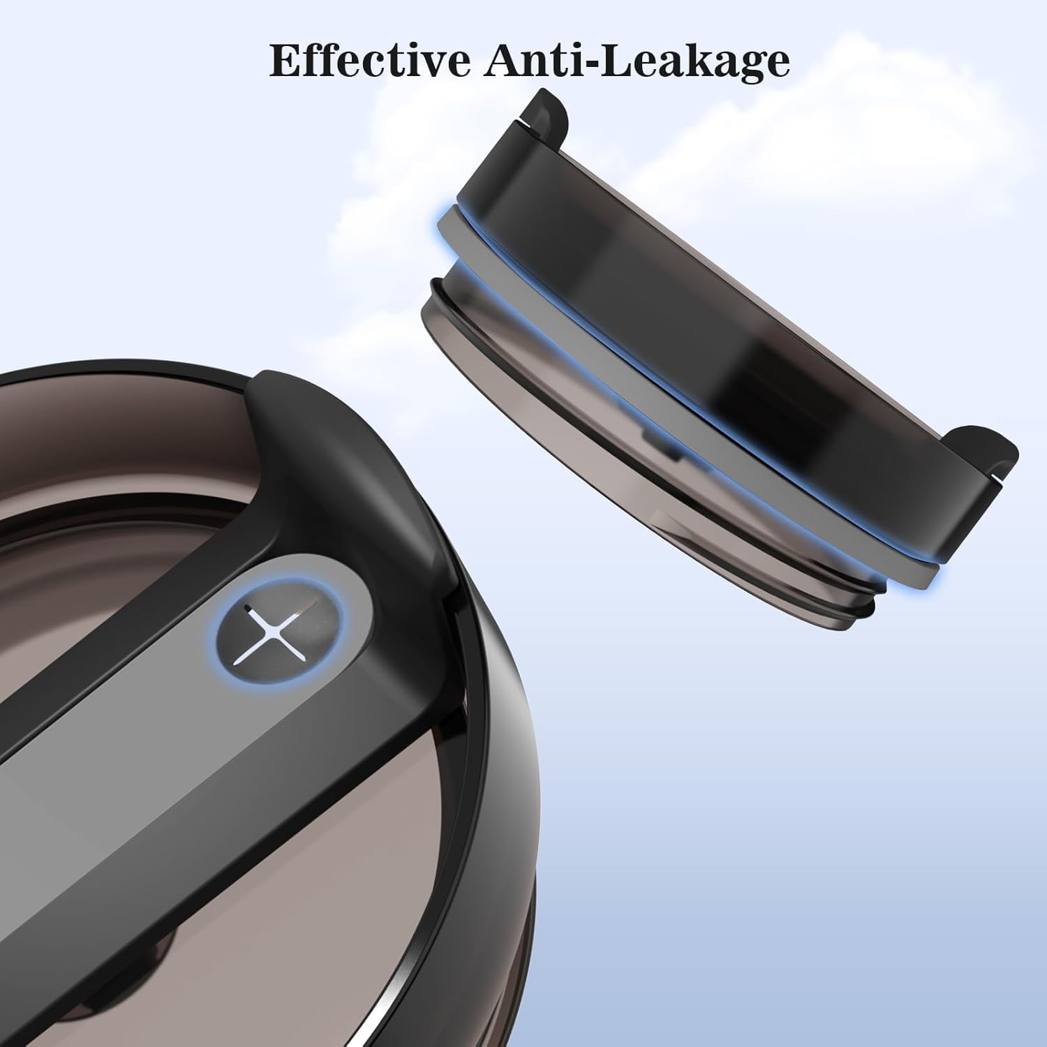 Large Capacity Travel Mug Lid with Silicone Straw Lid | 40 oz (Approx. 1134.0 g) | Dust Tight Drinking Straw Tip