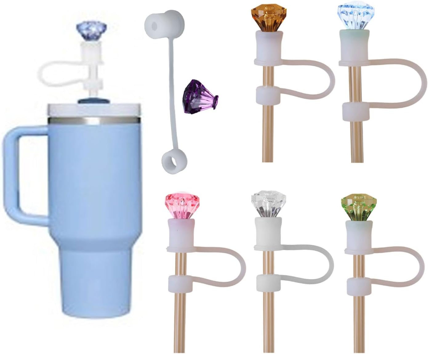 Set Of 3 Practical Straw Attachments Straw Practical Straw Hat Drink Sleeves Shaped Straw