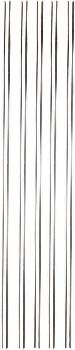 Reusable 18" Drinking Straws | Pack of 10 Flexible Long Straws with 3/16" Diameter Ideal for Drinking from Tall Bottles and Cups | Dishwasher Safe Straws for Smoothies and Thick Liquids