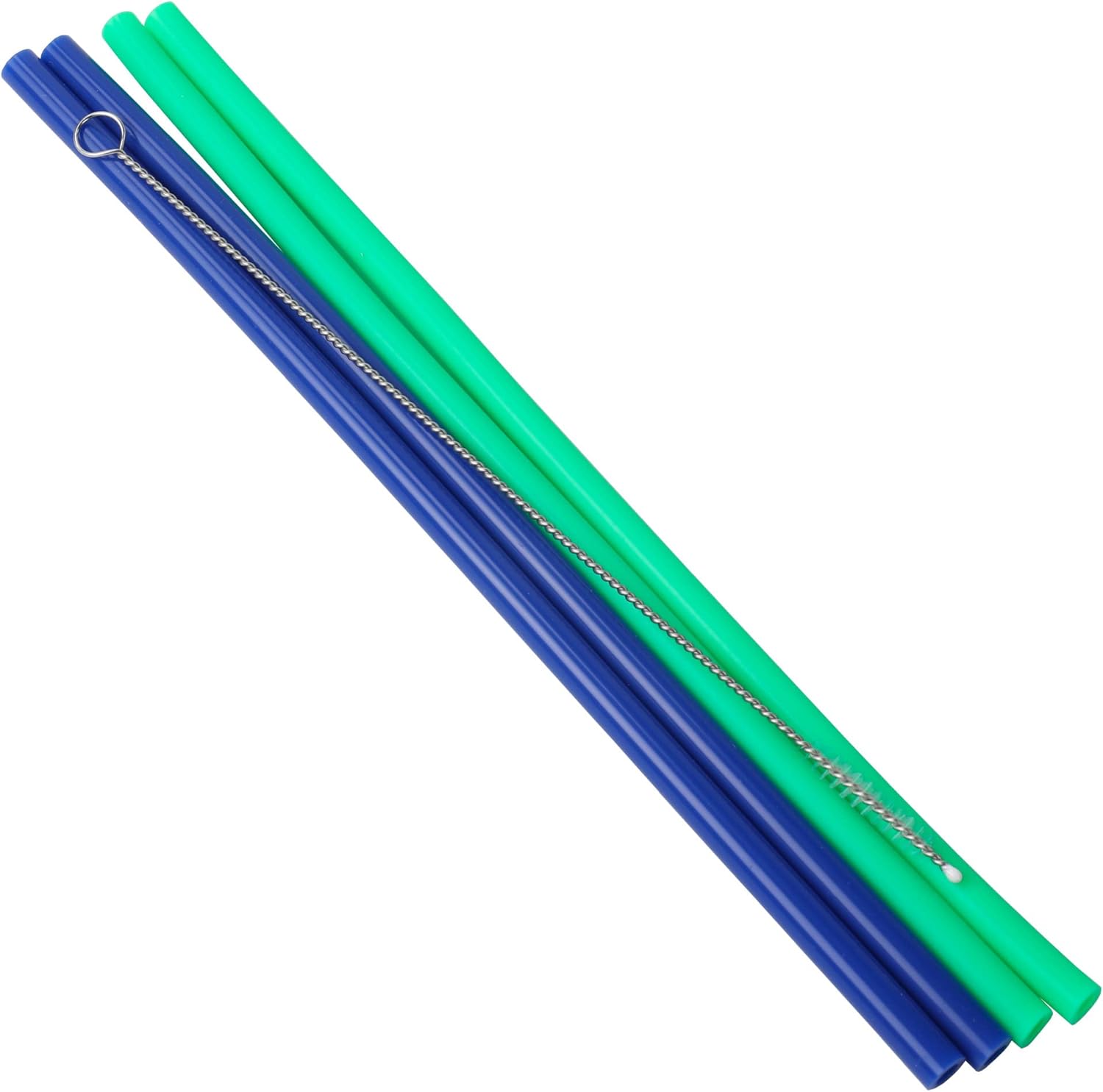 Chef Craft Eco Straw with Brush | Diameter 5 mm | Green/Blue