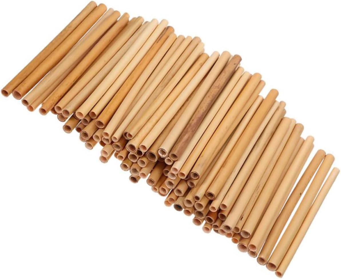 50pcs Reed Straws for Cocktails and Drinks Natural Straws Reed for Party Decorations