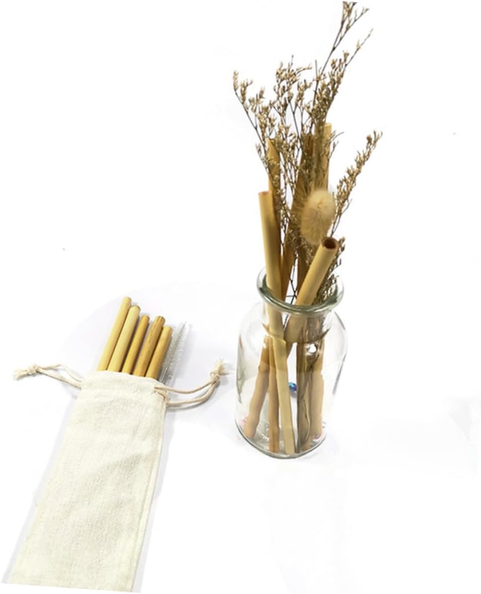 50pcs Reed Straws for Cocktails and Drinks Natural Straws Reed for Party Decorations