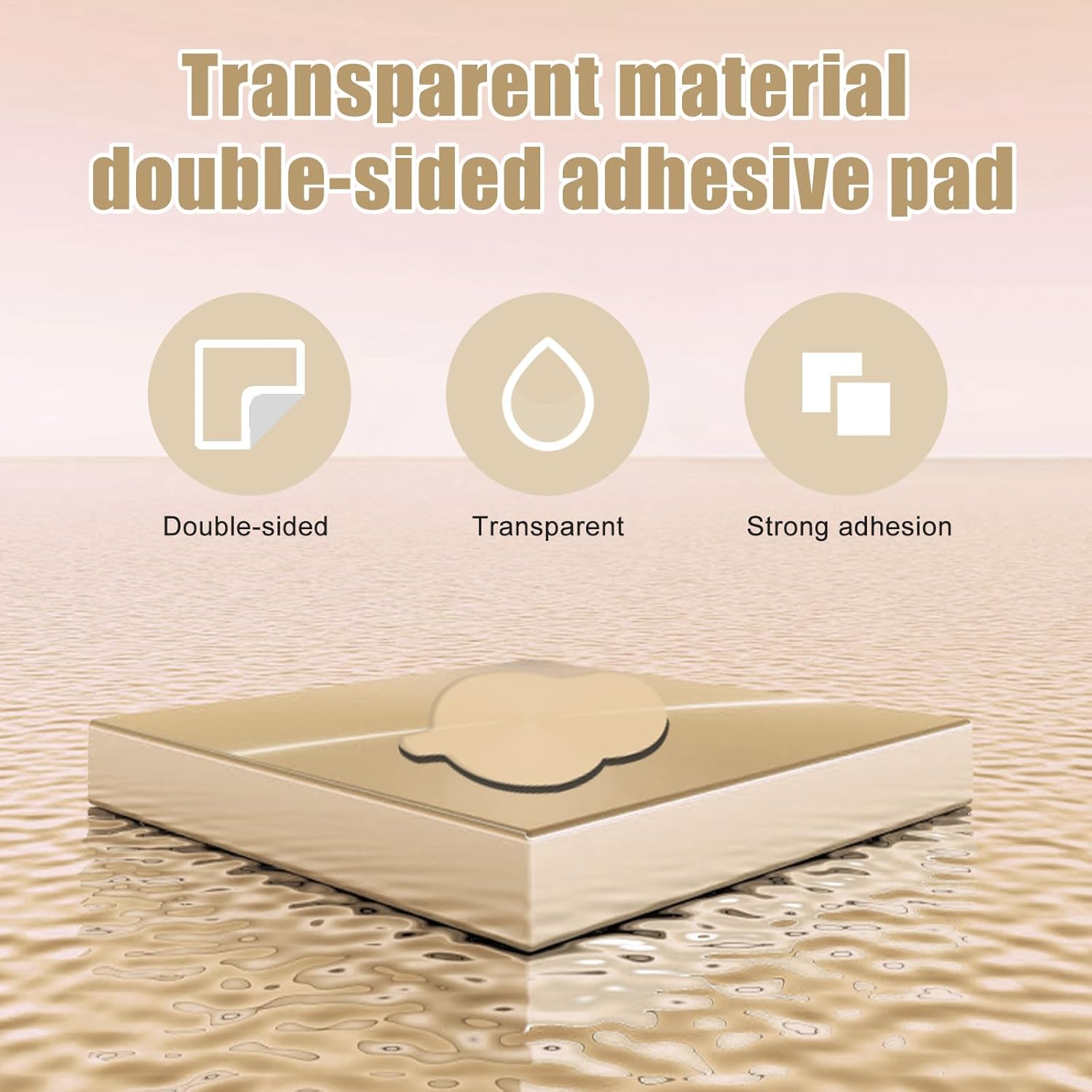 60 Pieces Sonny Baby Adhesive Tape, Double-Sided Clear