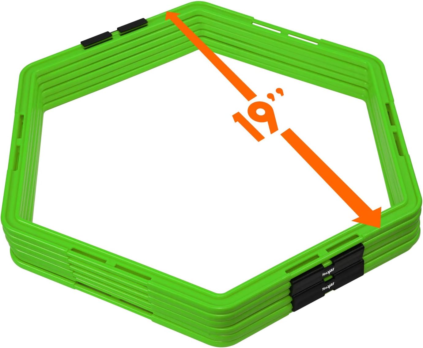 20 ft Agility Ladder 12 Cones 4 Hurdles Training Equipment