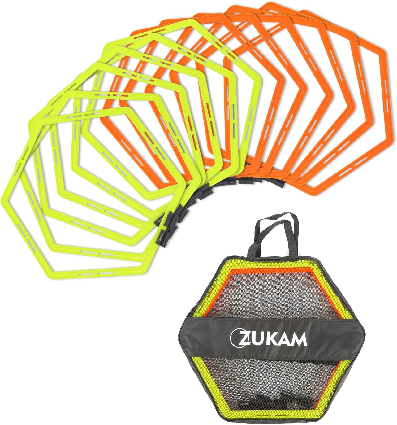 Hexagonal Agility Rings 12 Rings Speed Training
