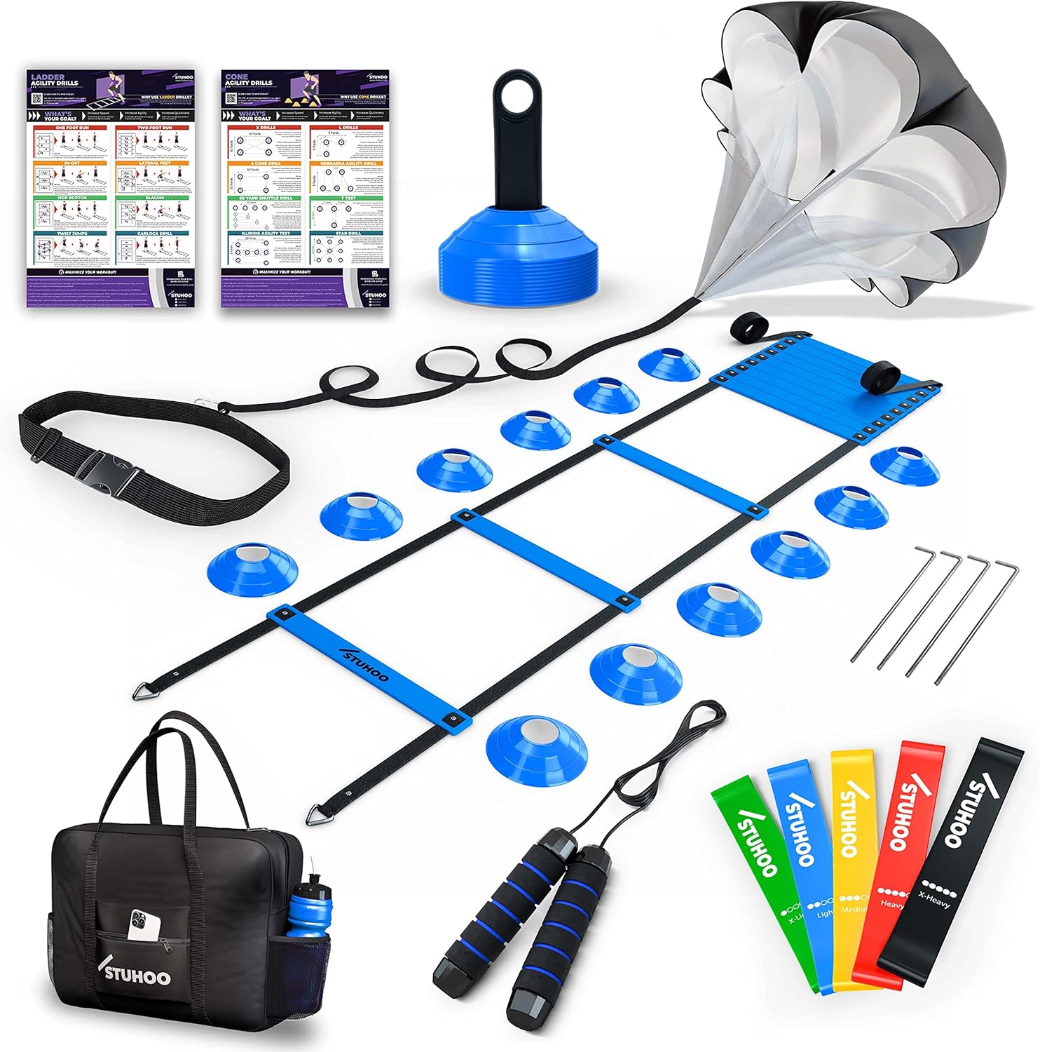 Children's Soccer Training Kit Ladder Cones