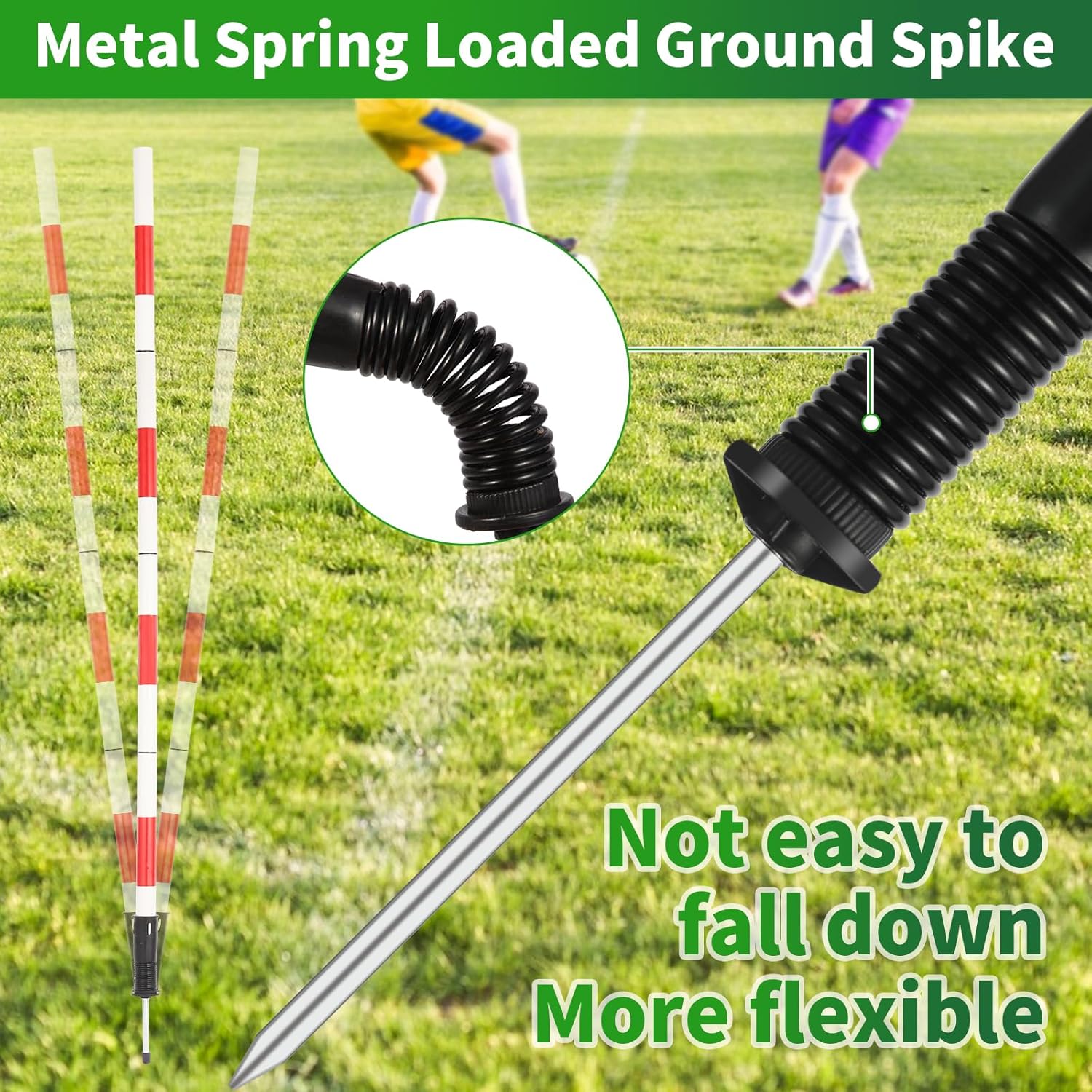 6 Poles Soccer Agility Gear with Bag