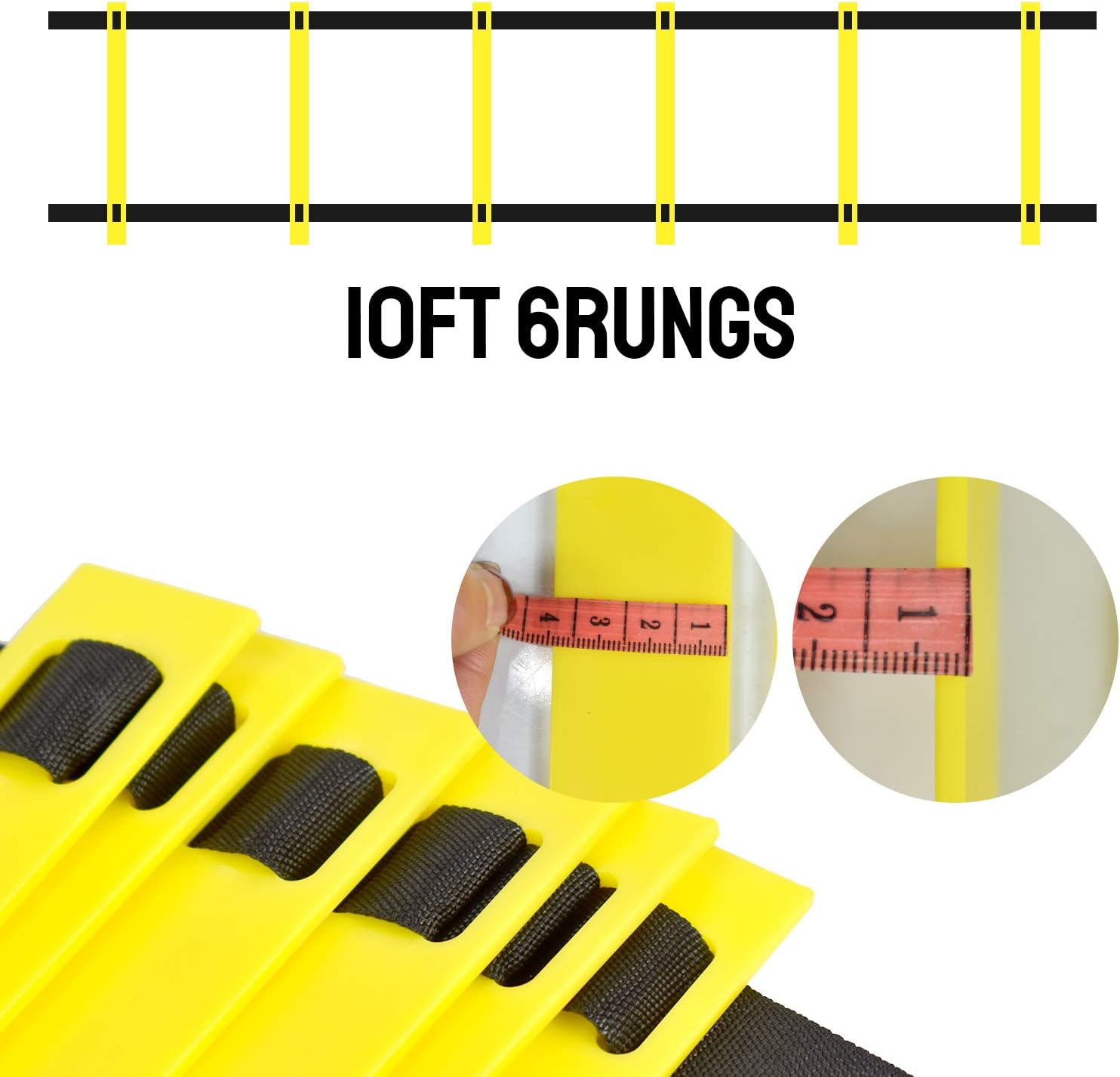 10FT 20FT Agility Ladder Training Equipment with Bag