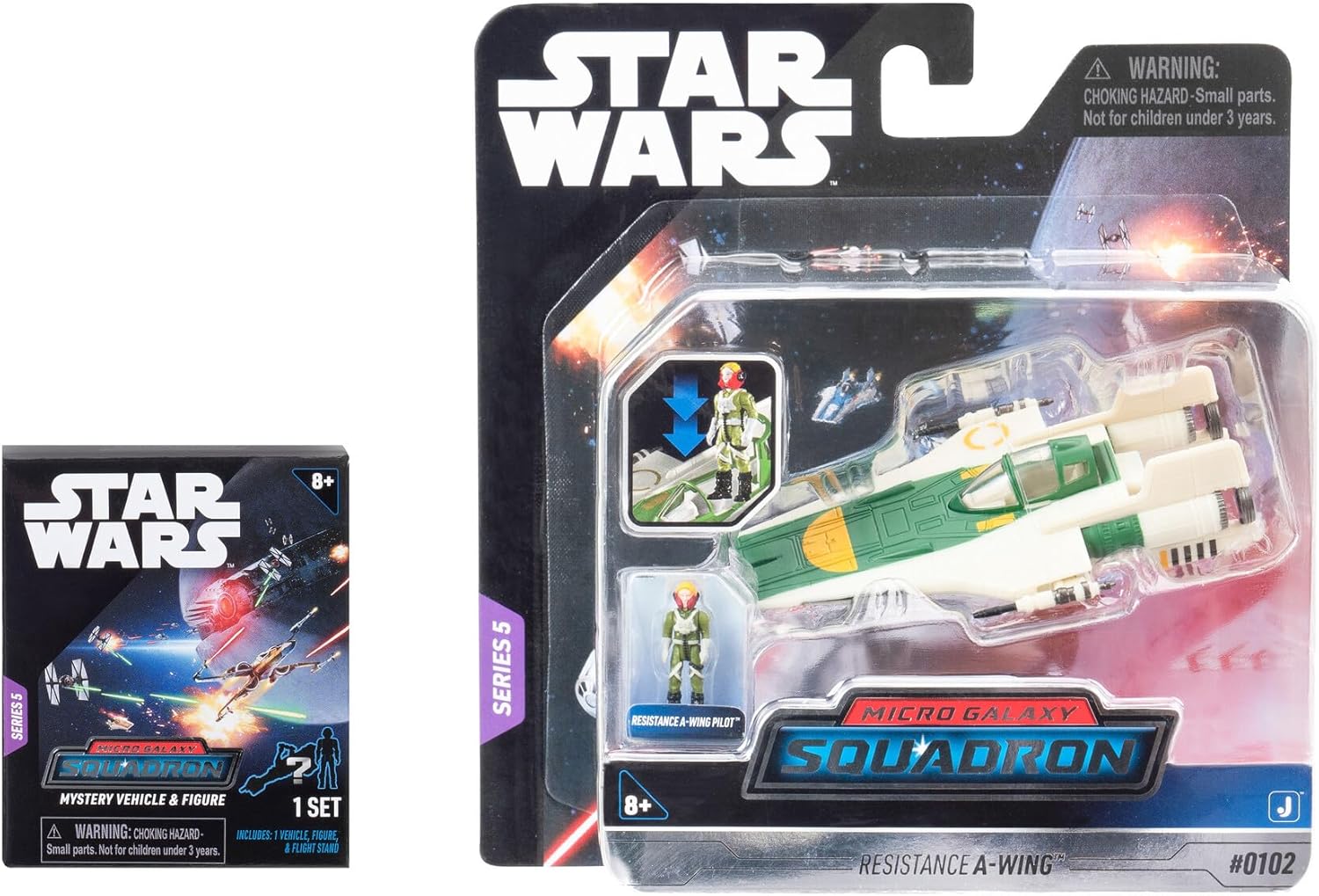 3" Star Wars A-Wing Mystery Set, Vehicles with Accessories