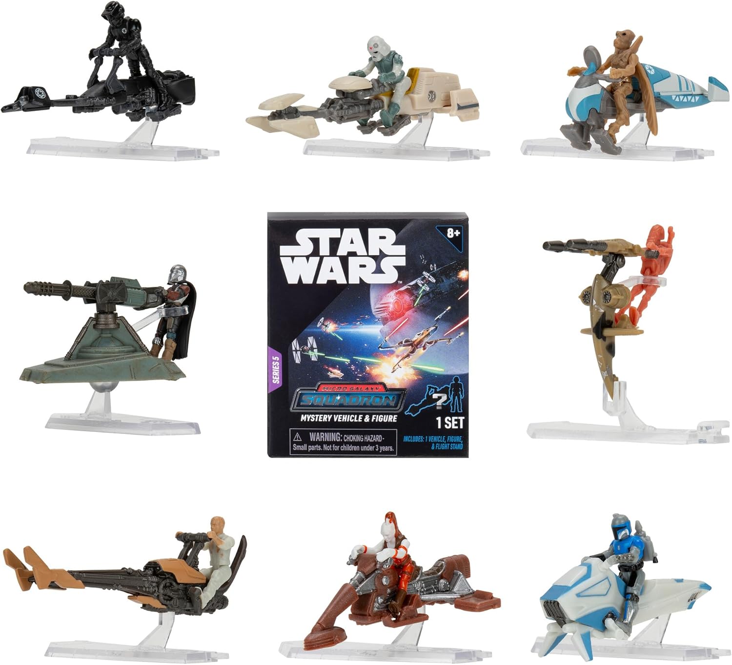 3" Star Wars A-Wing Mystery Set, Vehicles with Accessories