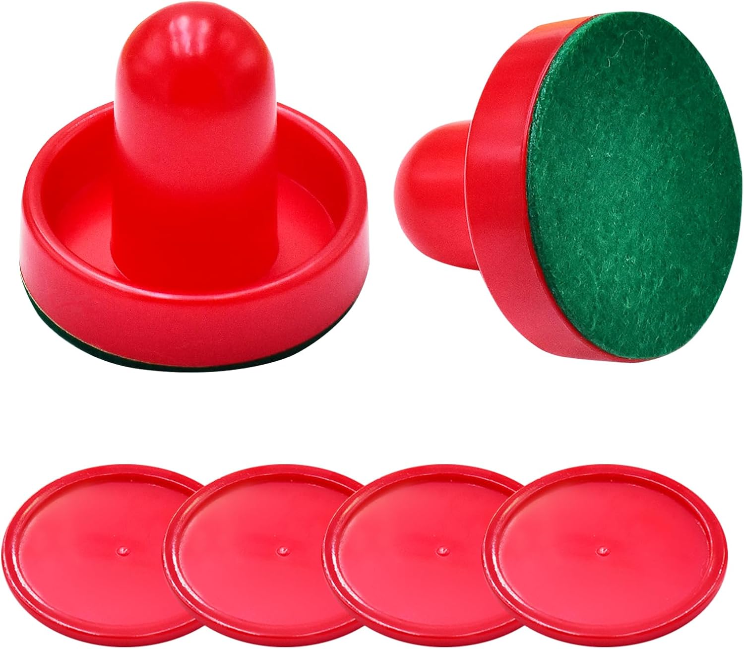 1 Set Air Hockey Putter Kit, 2 Putters, 4 Balls