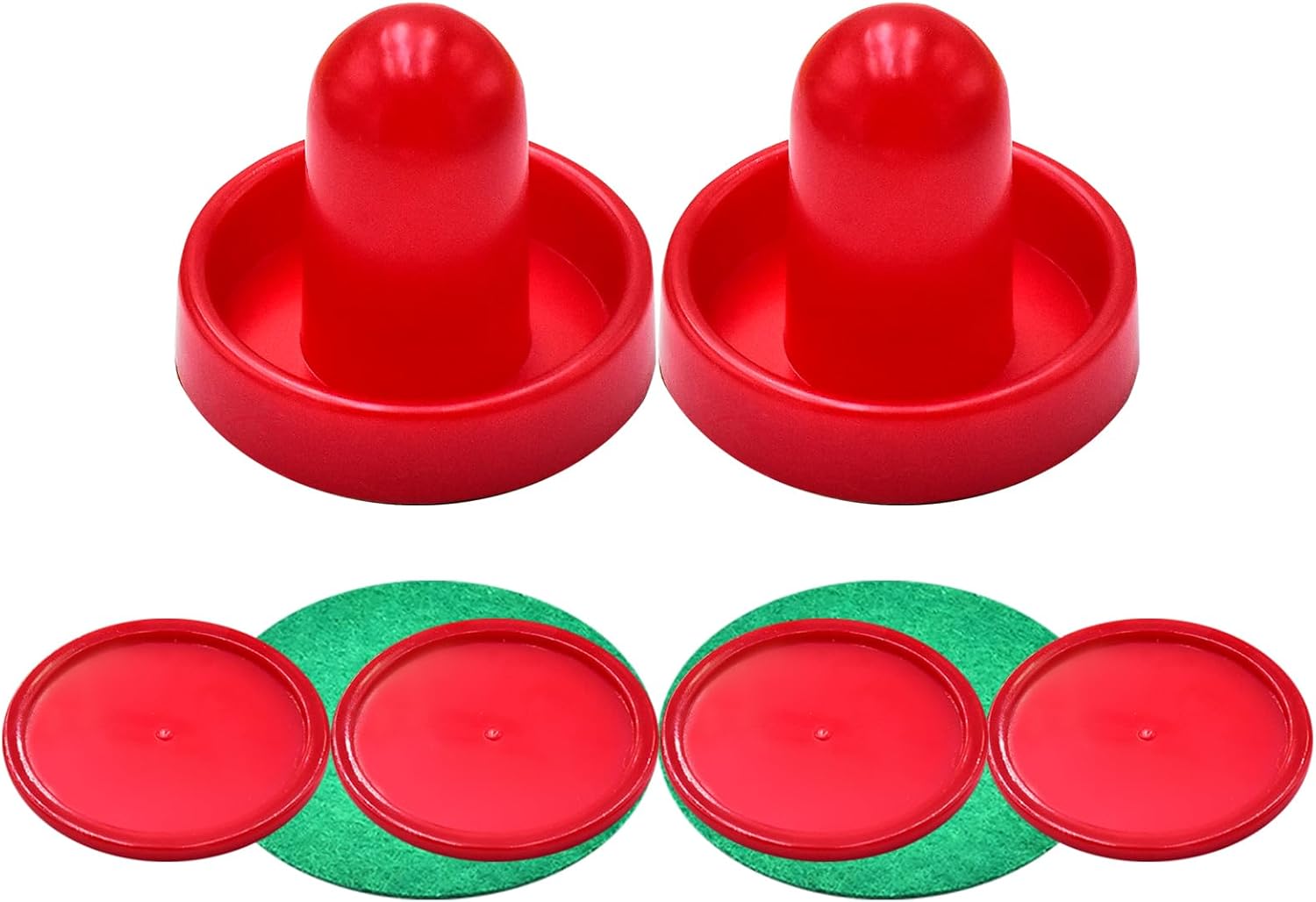 1 Set Air Hockey Putter Kit, 2 Putters, 4 Balls